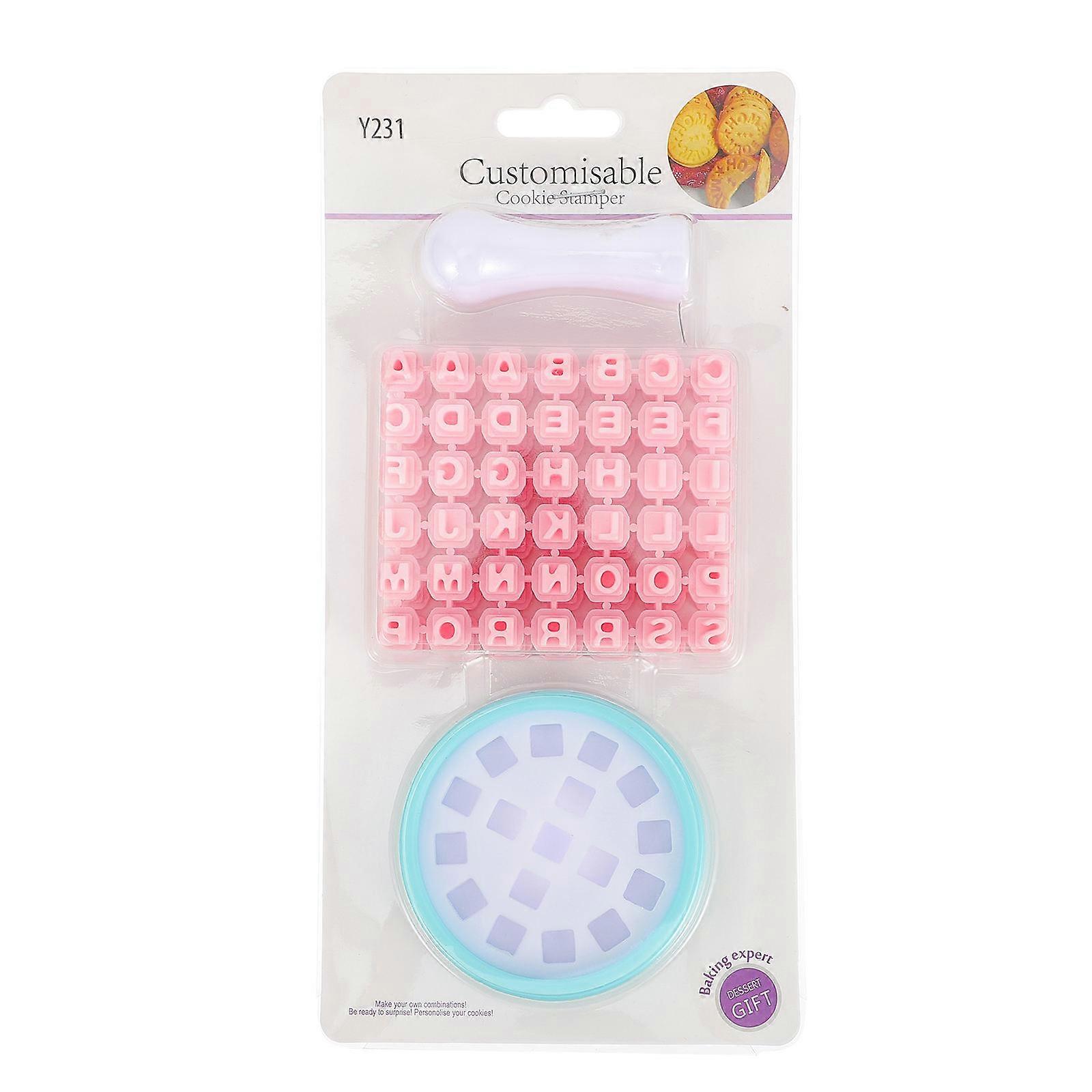 Stamper Shaped Cookie Molds Baking Tool Pink Creative Design For Professional Use Bakers 2 Molds