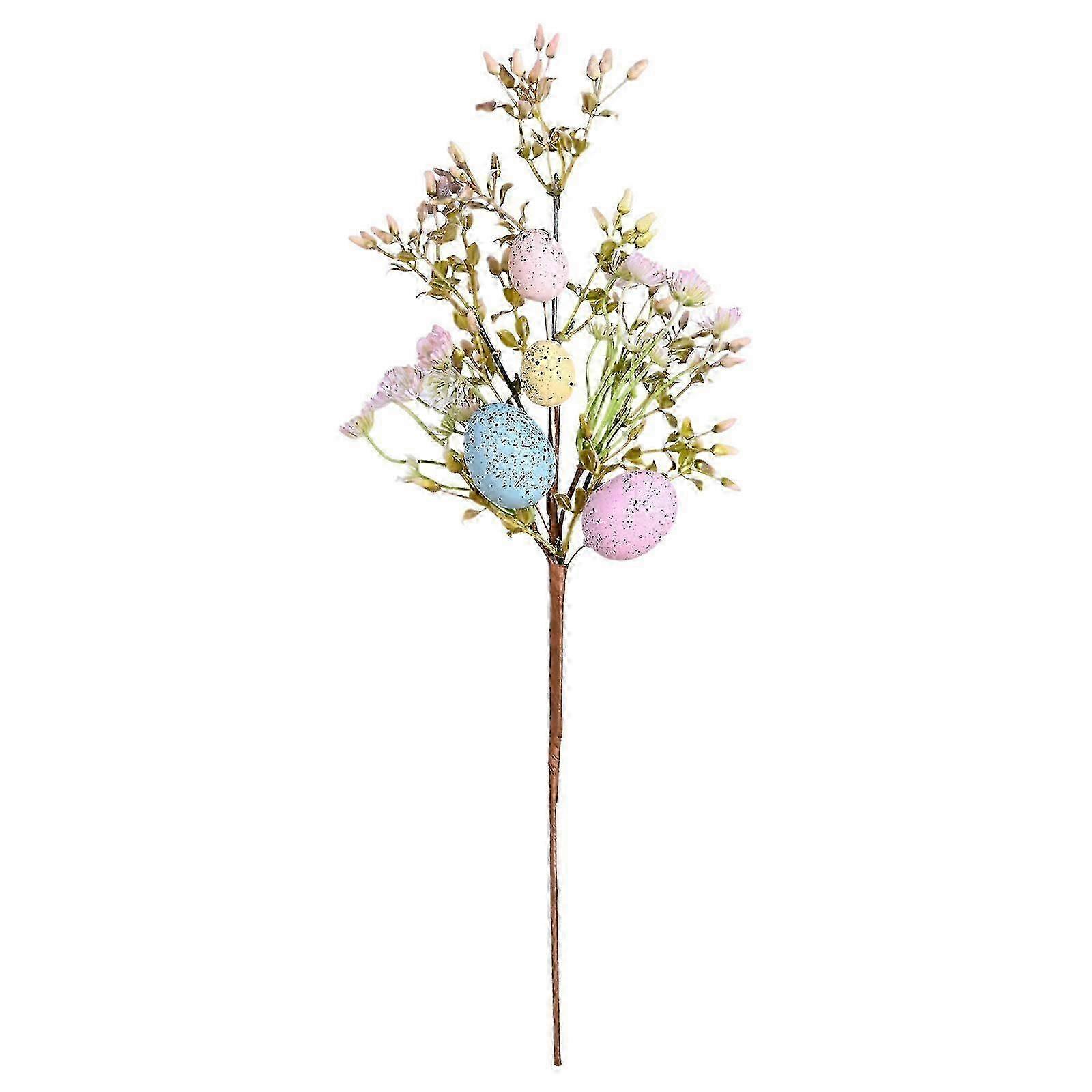 Spring Floral Stems with Easter Eggs and Berries for Easter Arrangement Centerpiece