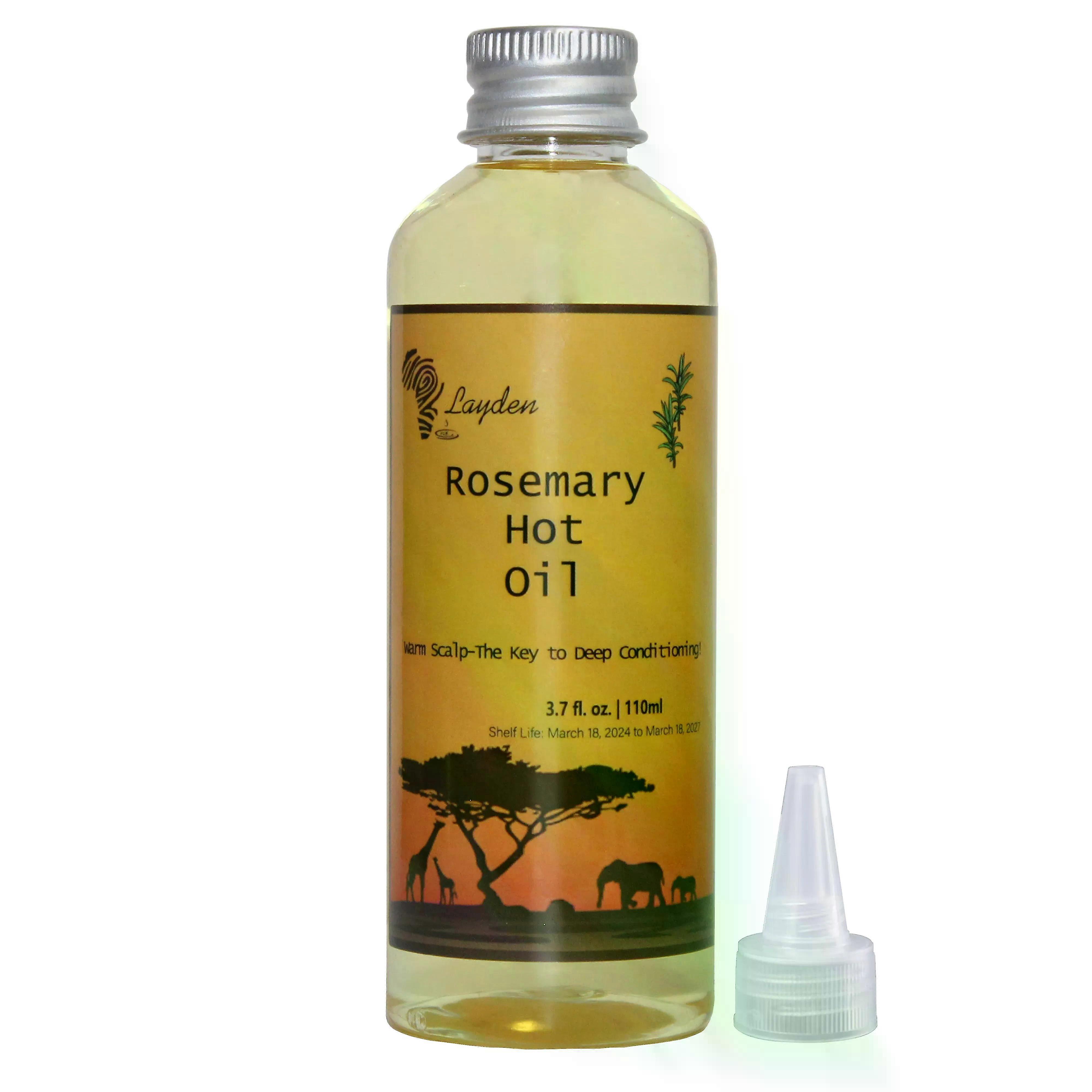 Revitalize Your Hair with 110 ml Hot Oil Infused with African Rosemary and Cloves for Enhanced Scalp Nutrient Delivery to Hair Follicles