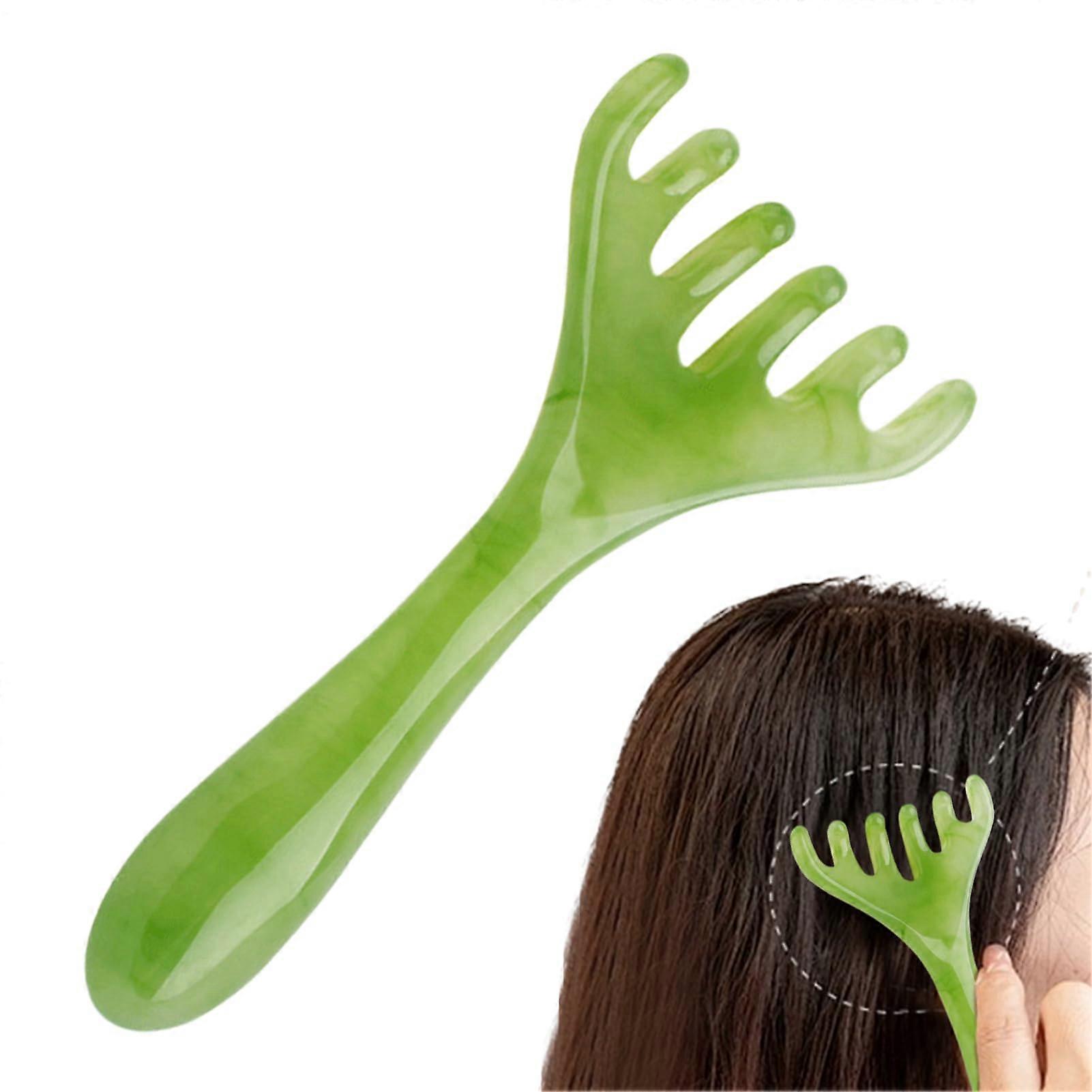 Scalp Massage Comb  Handheld Resin Tool for Relaxation  Stress Relief