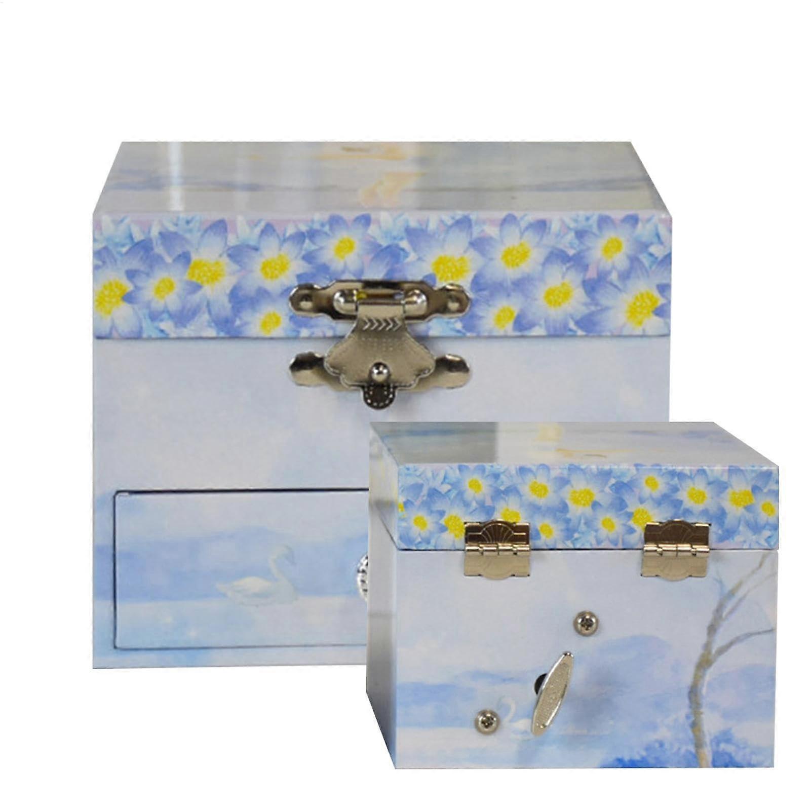 Music Storage Box with Extendable Compartments, Decorative Jewellery Box for Kids and Girls, Bedroom Organizer in Multiple Colors