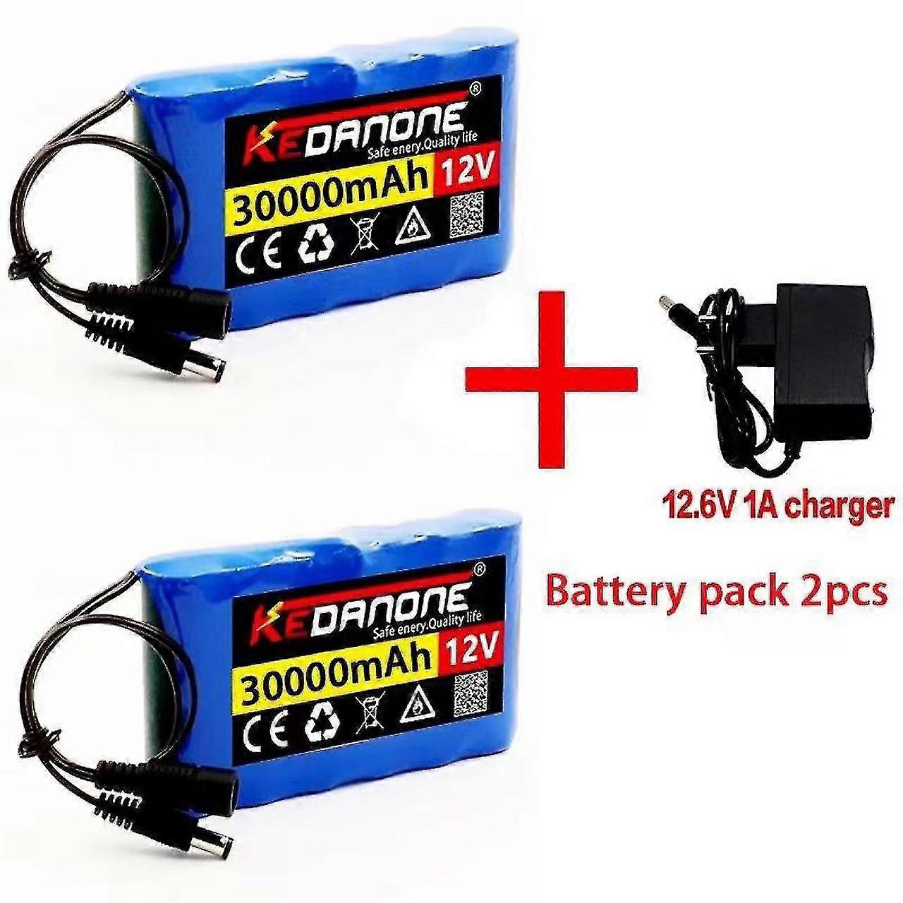rechargeable li-ion battery 12v 30ah with led light and solar charger