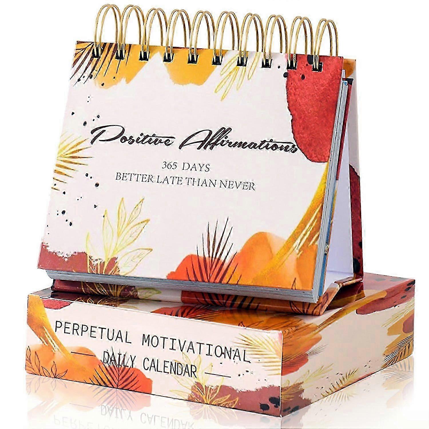 Inspirational Daily Calendar with Motivational Quotes and Vibrant Colorful Letters