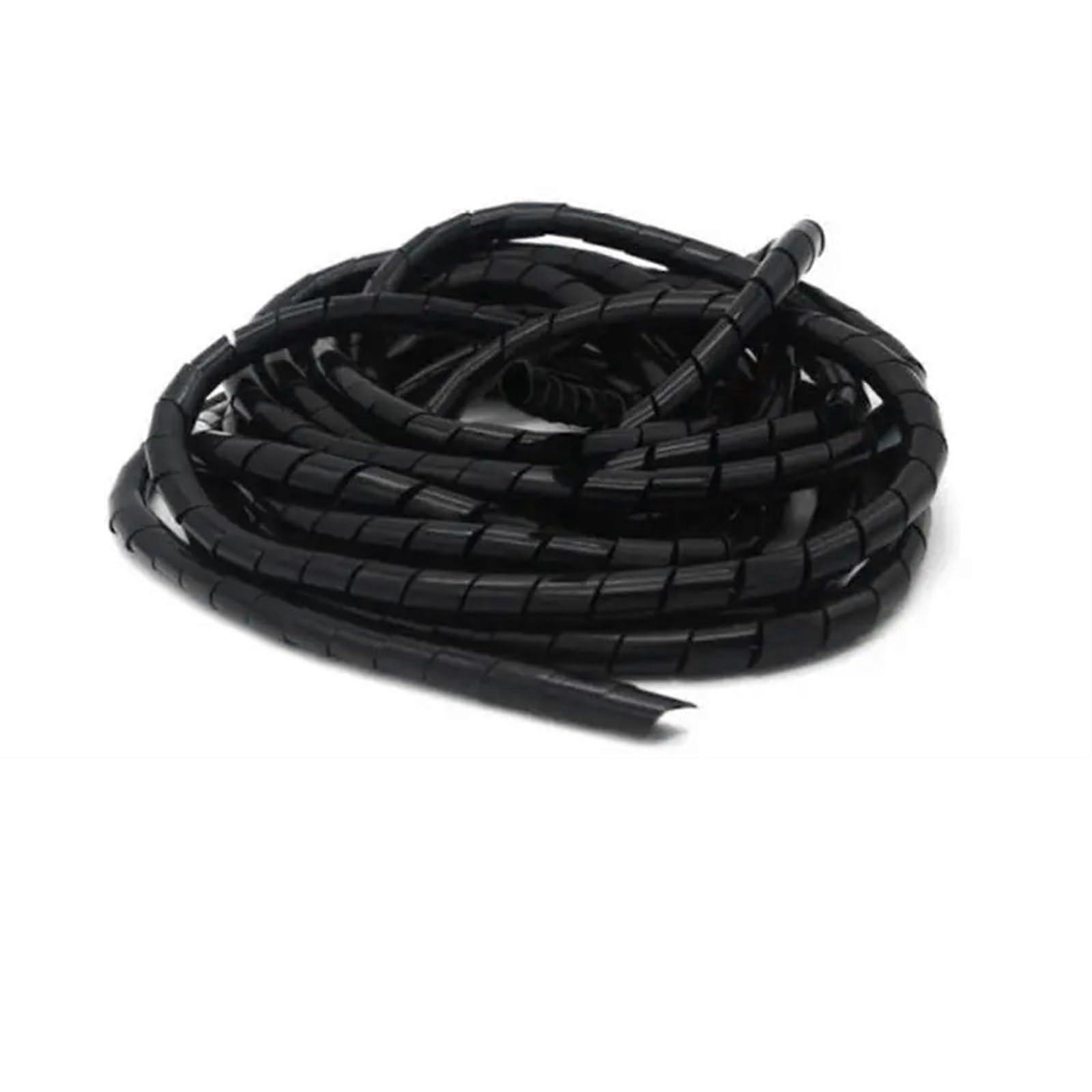 Spiral Wrap 1PCS 13M Cable Wrapping Casing 8mm Black White Hose Cover
