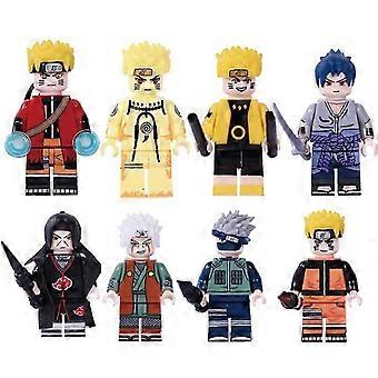 Naruto Uzumaki Zestaw minifigurek - 8 sztuk Zabawki z klocków dla dzieci
