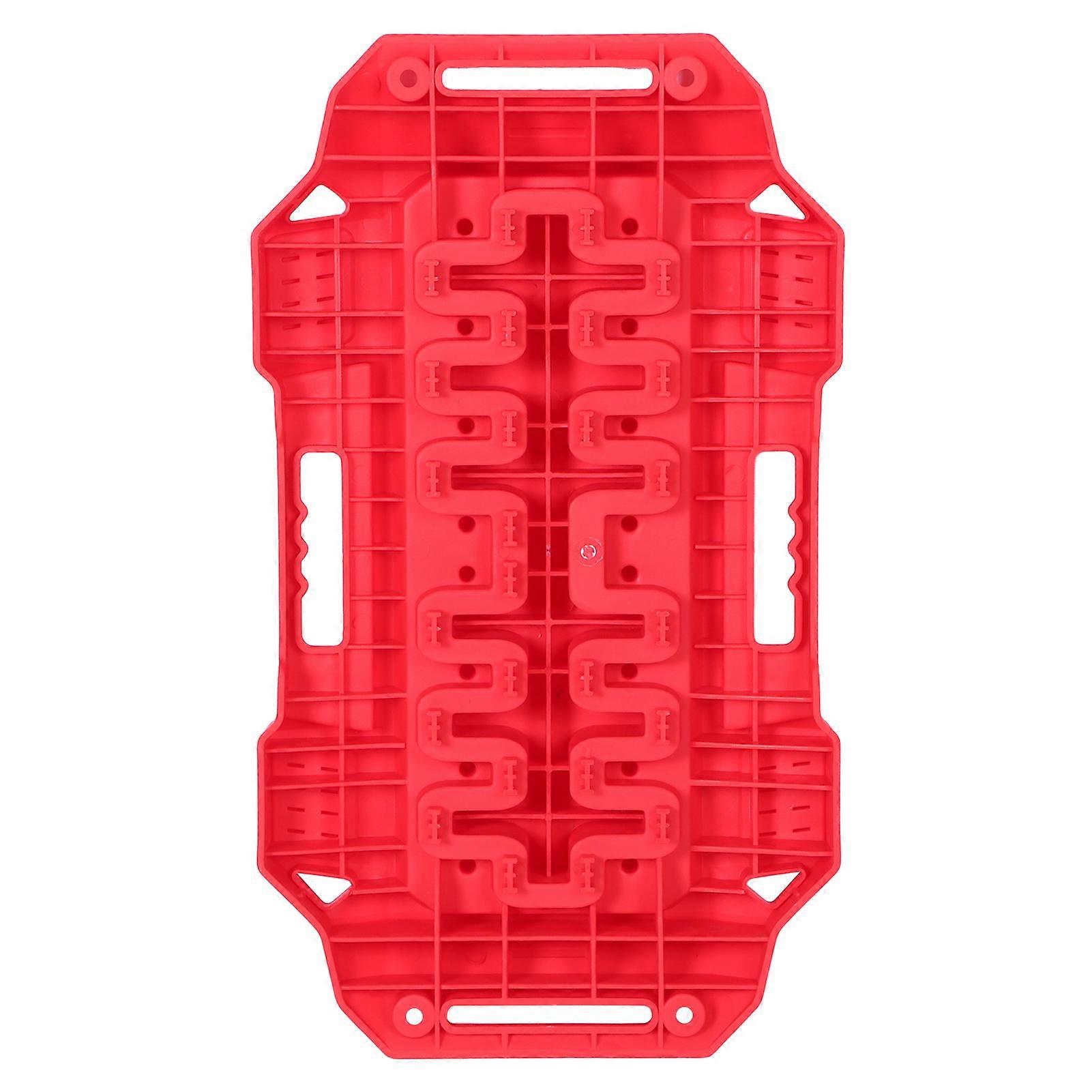 2pcs Recovery Traction Tracks Snow Sand Mud Tire Ladder AntiSkid Universal Vehicle Accessory(Black )
