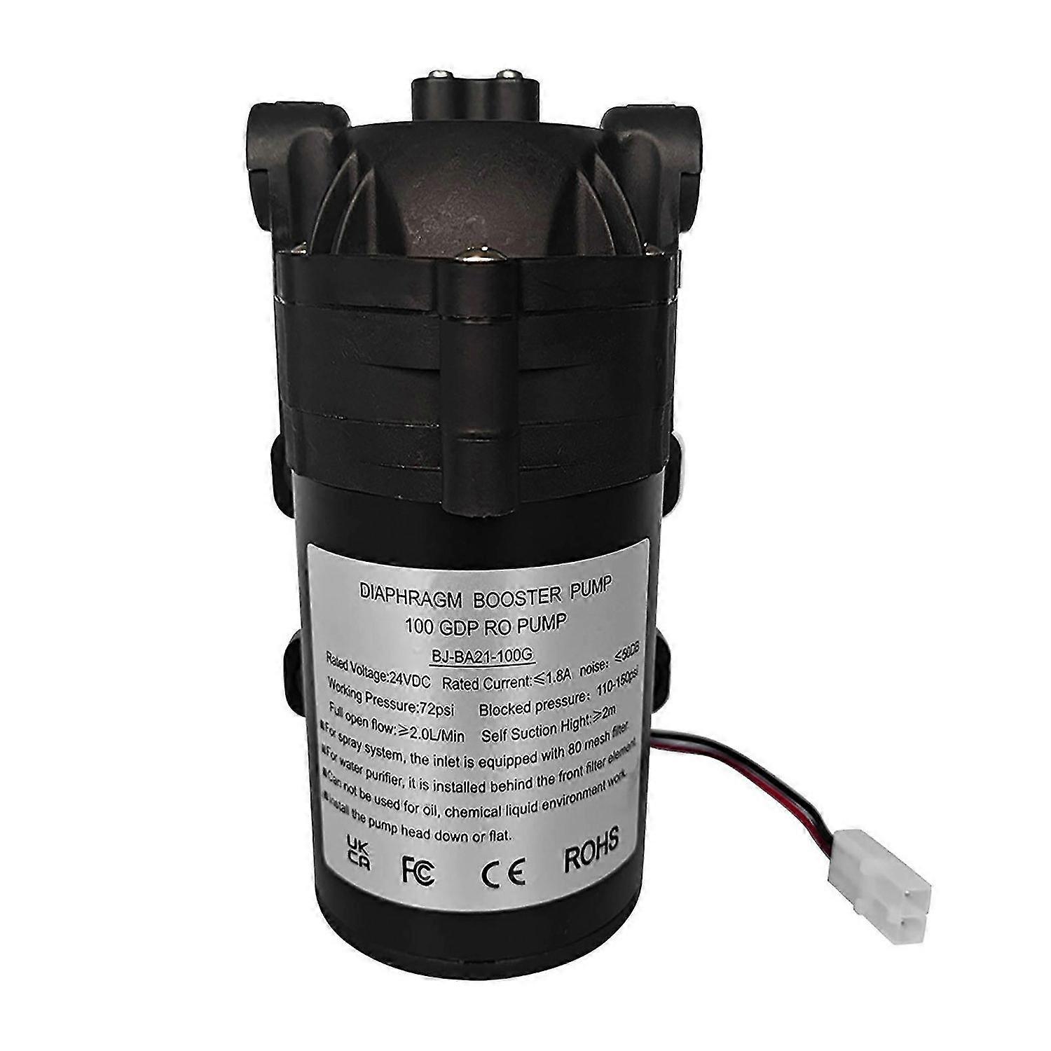 DC24V Diaphragm Booster Pump 60W 100G G3/8 Female Threads Self Priming Water Booster Pump for Garden Pond Irrigation