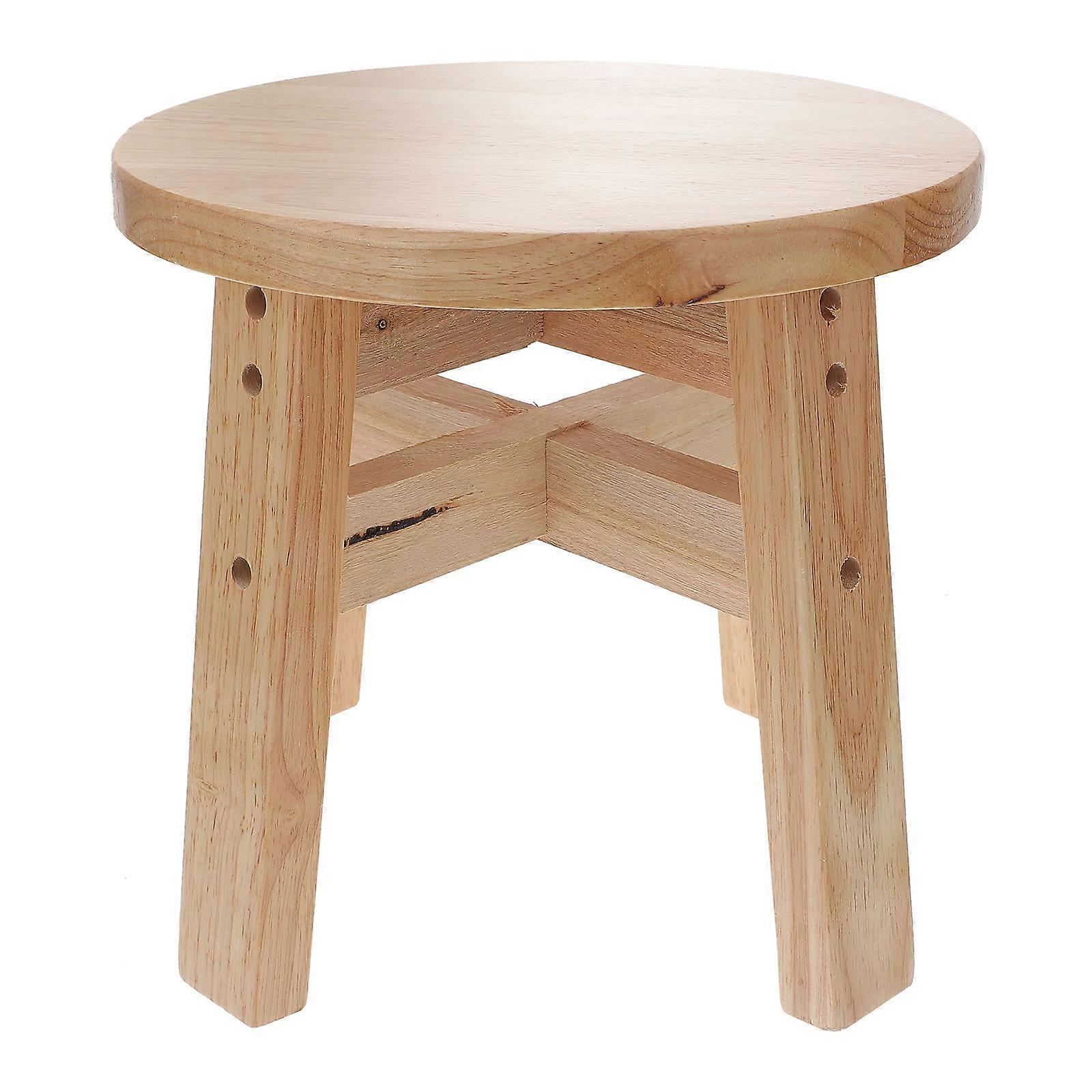 Orange Low stool for Home Use and Easy to Clean Nonslip Design Ideal for Changing Shoes 1Pc