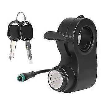 Electric Scooter Lgnition Lock for Kukirin for G2 for Max 5pin Integrated Throttle Switch Lock with Key-JC-Yvan