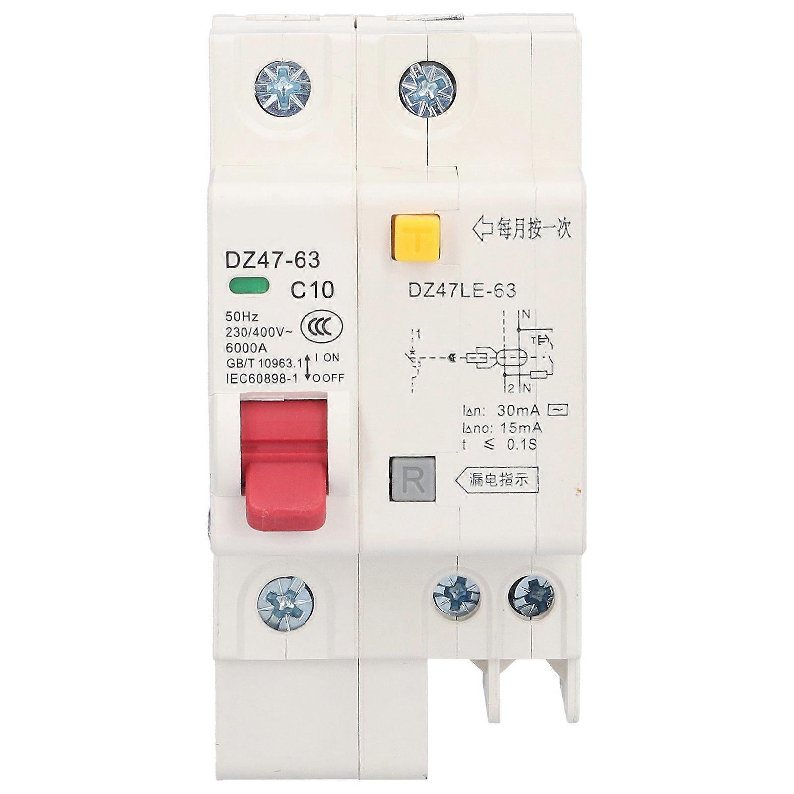 Circuit Breaker 1P Mini Air Switch MCB Overload Short Protection Accessory for Household