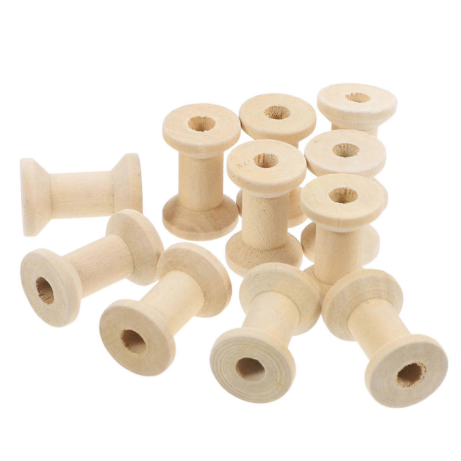 Here's a polished and professional product description based on the title you provided:
**100pcs Wooden Spools – Vintage Style Yarn and Thread