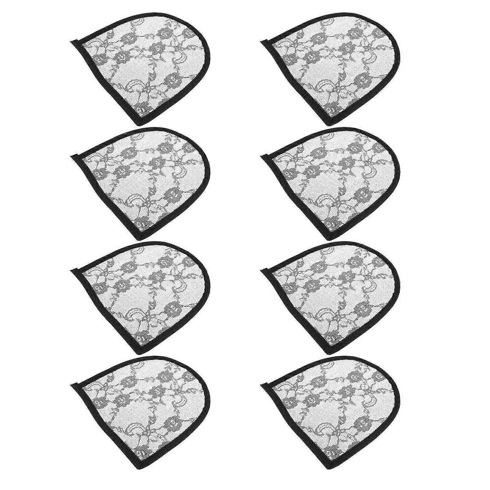 Lace Wig Closure Ventilation Breathability Tool Wig Nets Headdress 4.72X4.32X0.08in 8Pcs