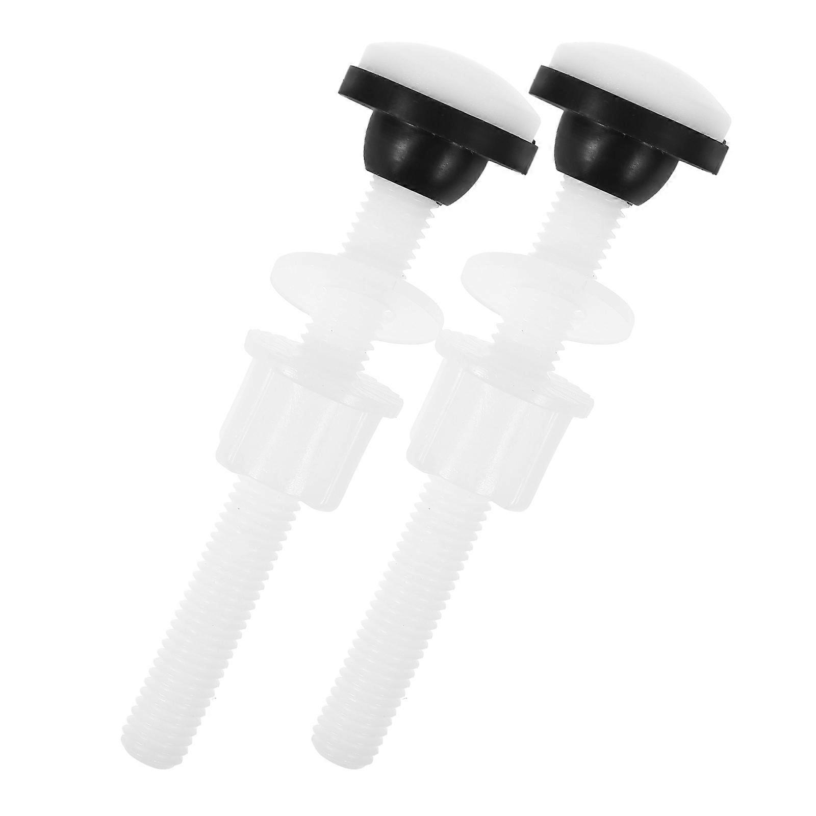 Toilet Bolts Set with Gasket Durable Fixing Screws for Leakproof Toilet Tank and Bidet Installation
