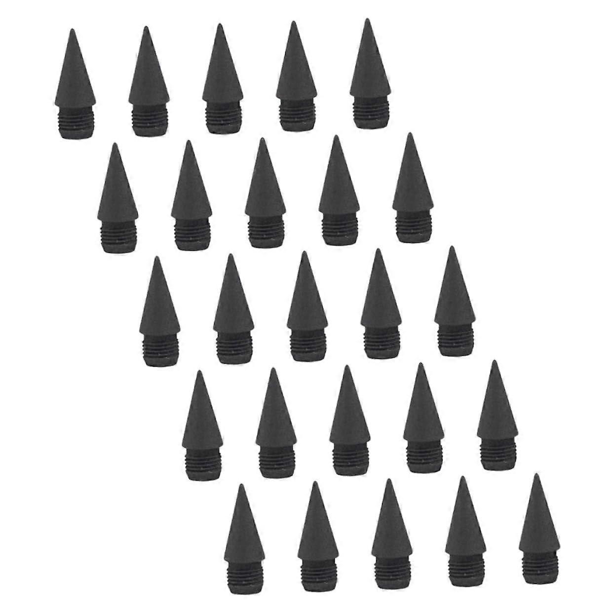 Pencil Refill Core Pack of 25 Inkless Writing Pen Tips for School Use, Teachers, and Artists