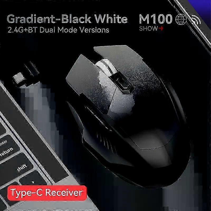 Rechargeable Wireless Silent Office Mouse with Magnetic Receiver for Laptops and Desktops