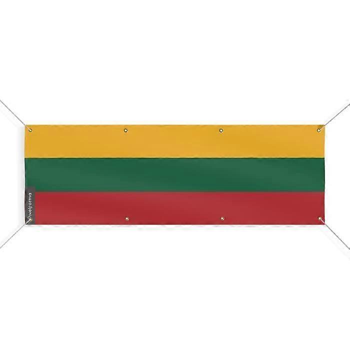 Lithuania Flag Banner 8 Grommets 140x420 cm