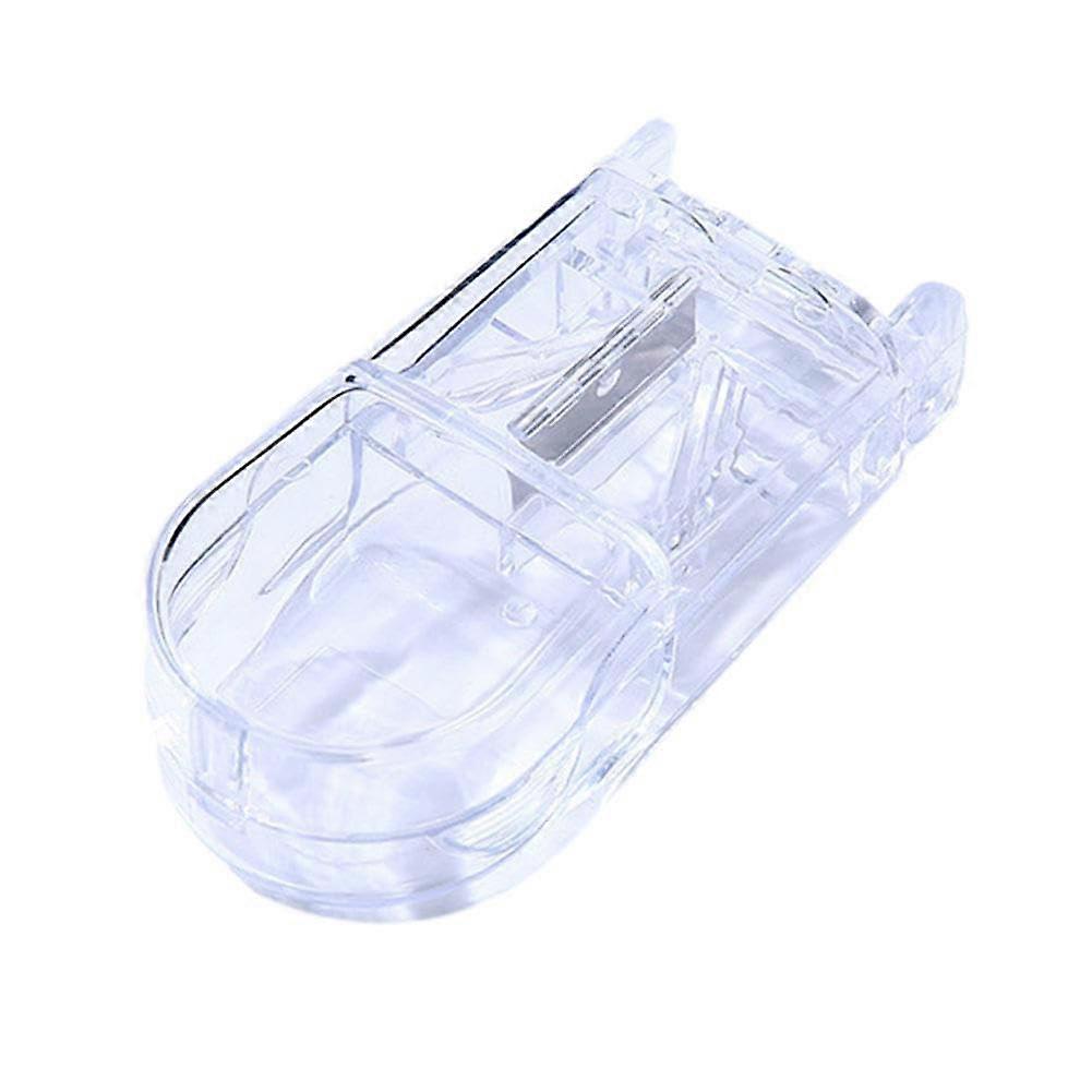 Adjustable Pill Cutter with Sharp Stainless Steel Blade, Safety Protection, NonSlip Edge