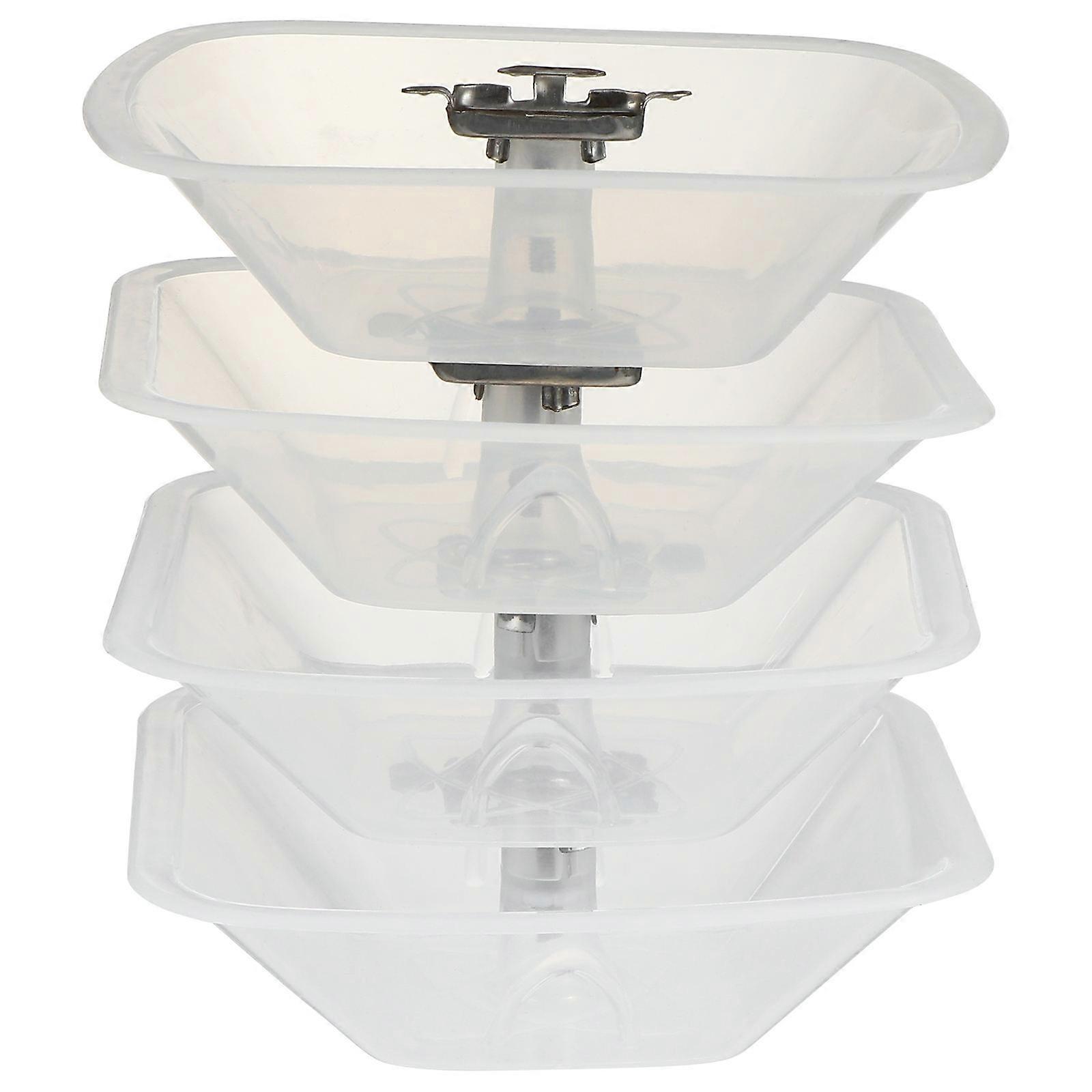 Range Hood Oil Collecting Cup Simple Design Restaurant Use 13.3X13.3X3.2CM Durable Material 4Pcs