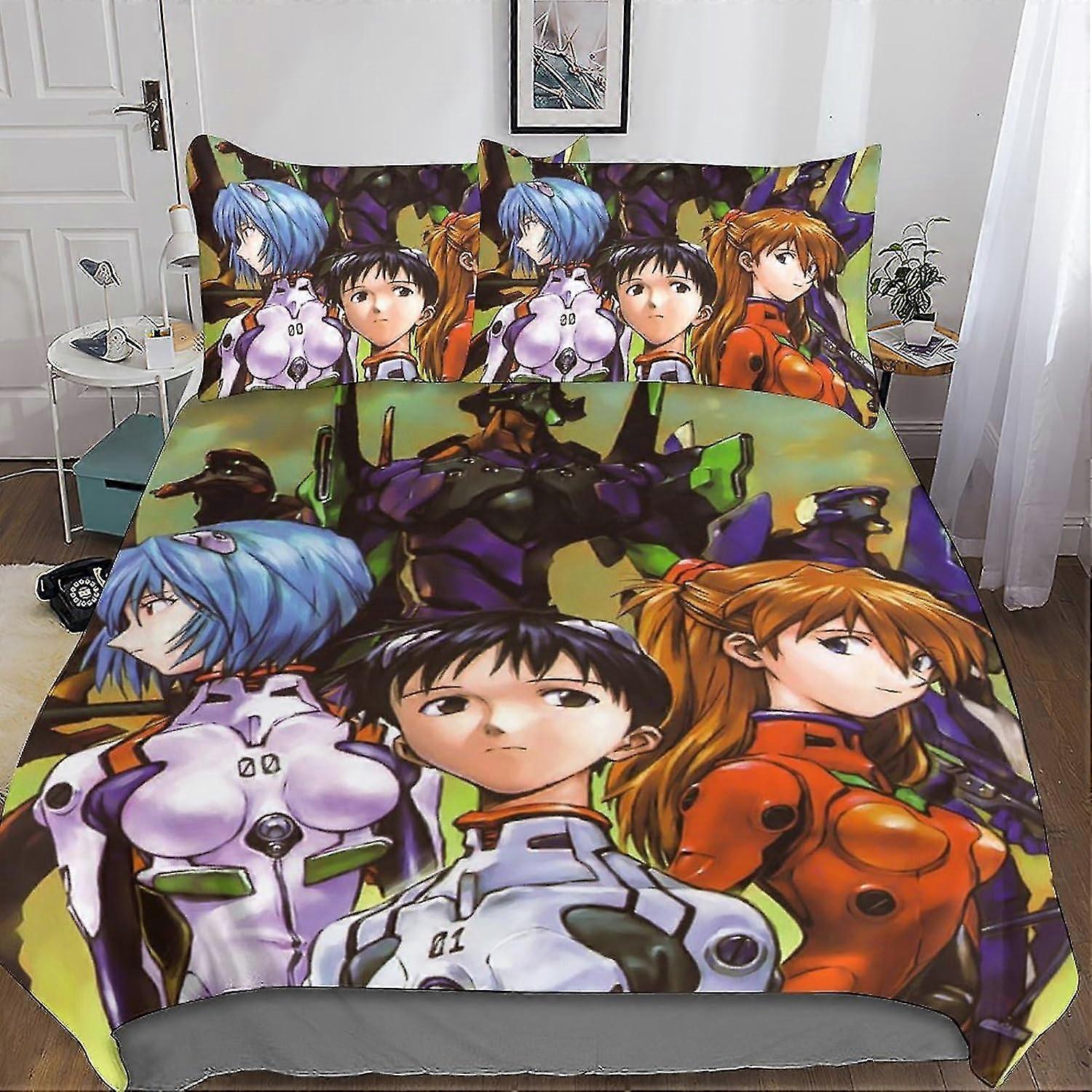 Conjunto de 3 Peças Capa de Edredom Estampada Conjunto de Cama, Conjunto de Cama, Capa de Edredom Macia com Capa de Colcha com Zíper & Fronhas para Certas Marcas