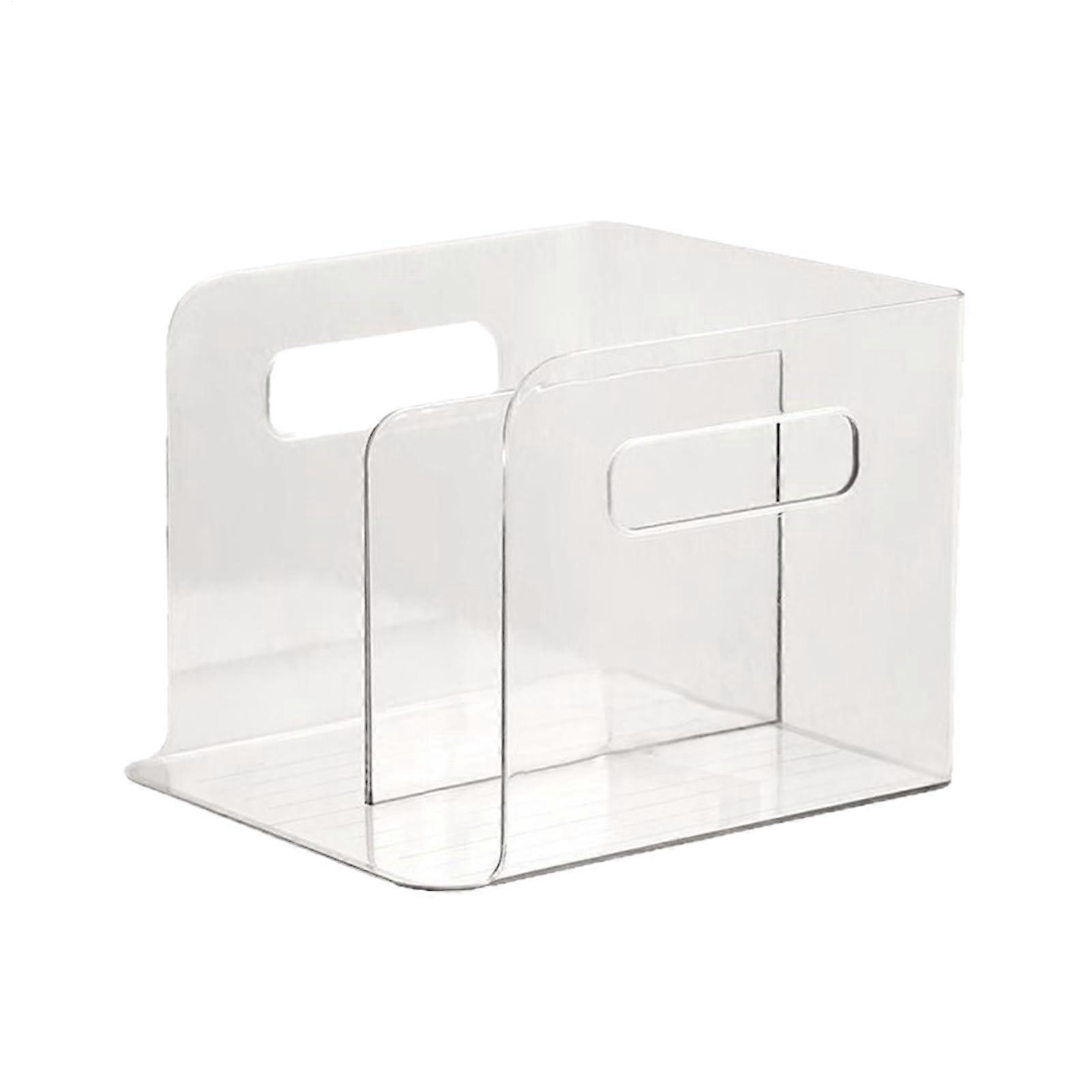 Acrylic Holder, Document Binder, Vertical Organizer, Transparent Stand, 7.8 x 7.2 x 6 Inches