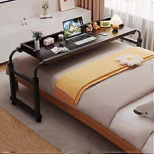 Adjustable height desk over the bed, 65–95 cm, with wheels, expandable, standing workstation, meal tray