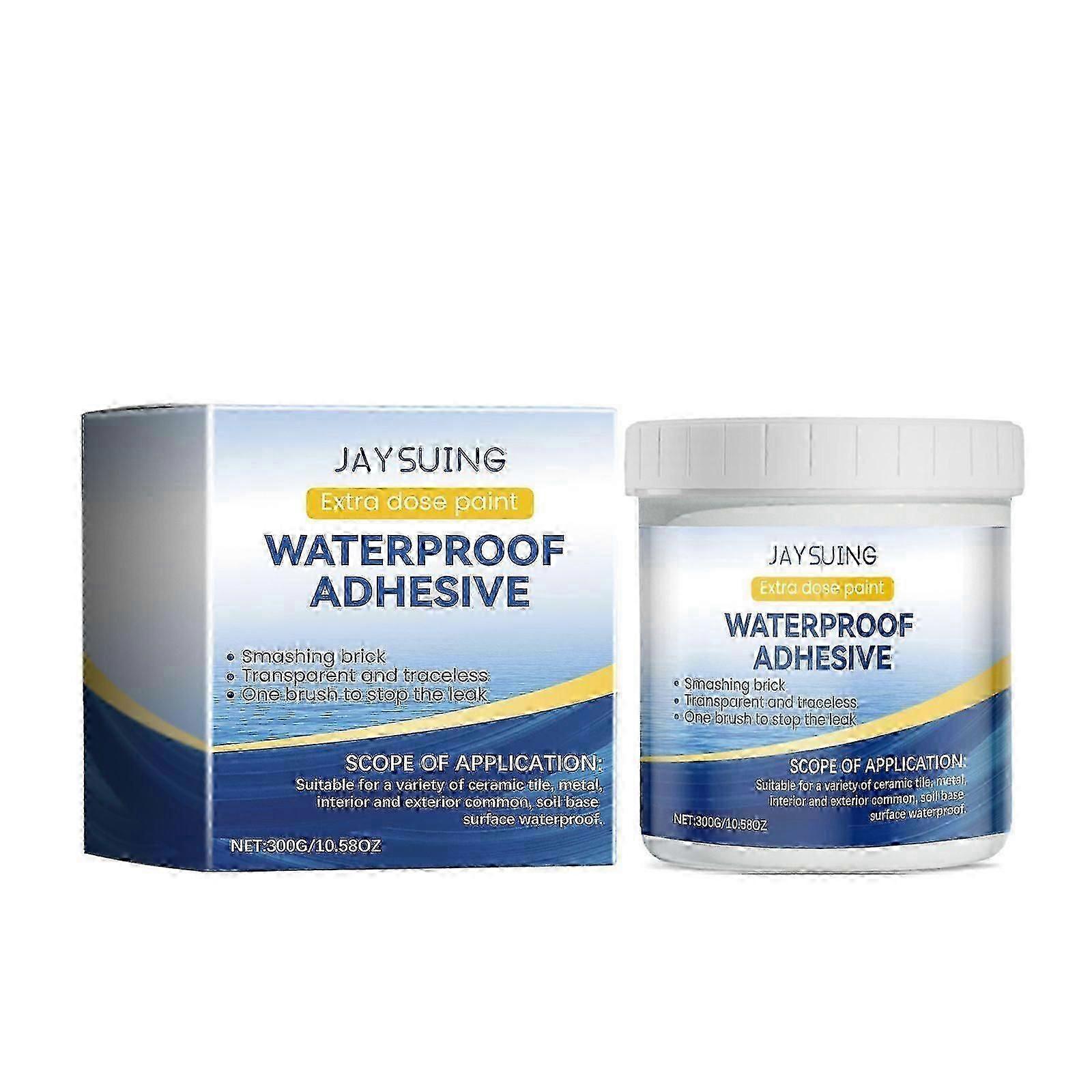Jaysuing Transparent Waterproof Adhesive Tile Wall Tile Leak Repair Material Transparent Waterproof Sealing Paint Glue