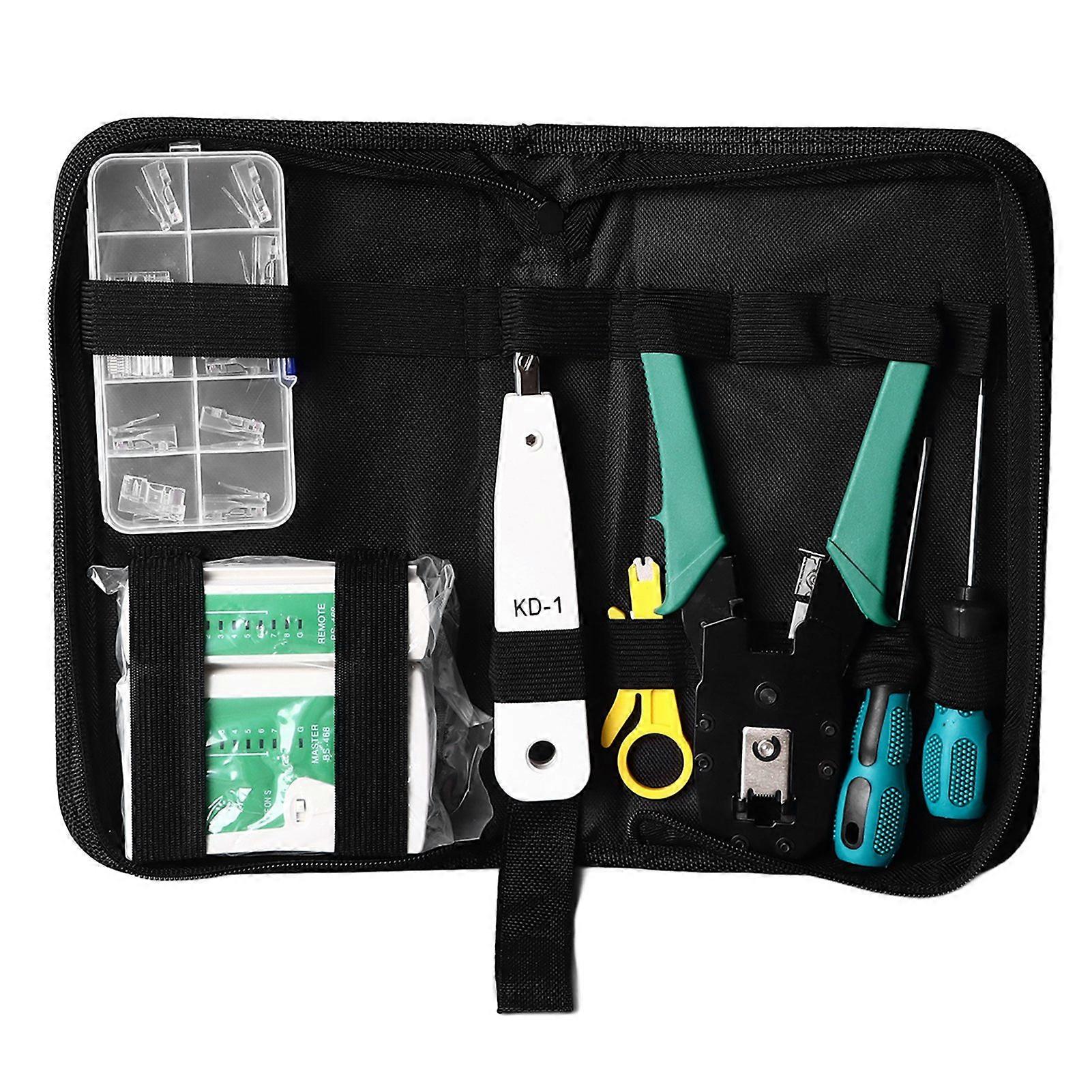 Network Tool Kit Installation Tools Set Household Tester Pliers Combination Toolkit