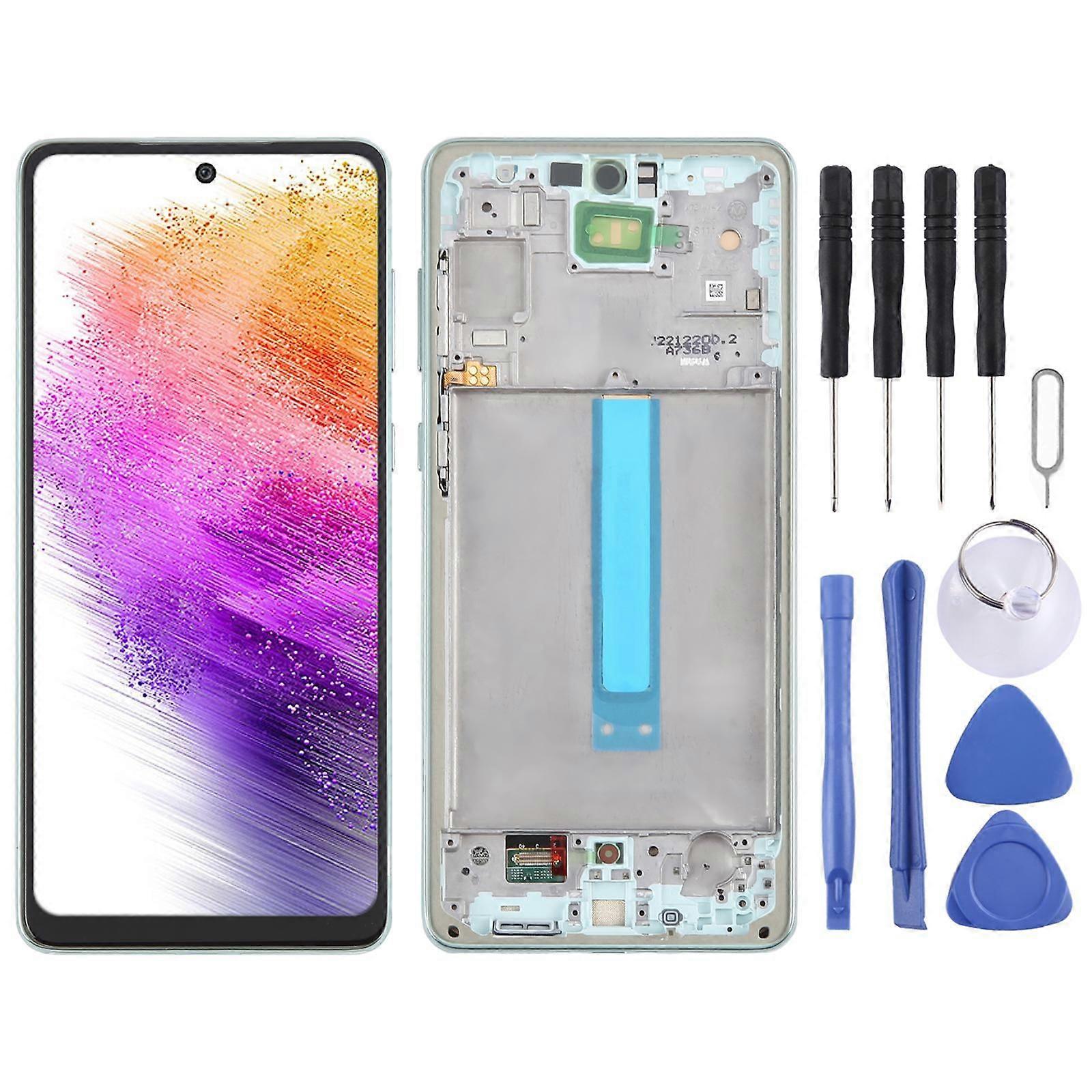 For Samsung Galaxy A73 5G SM-A736B LCD Screen with Frame