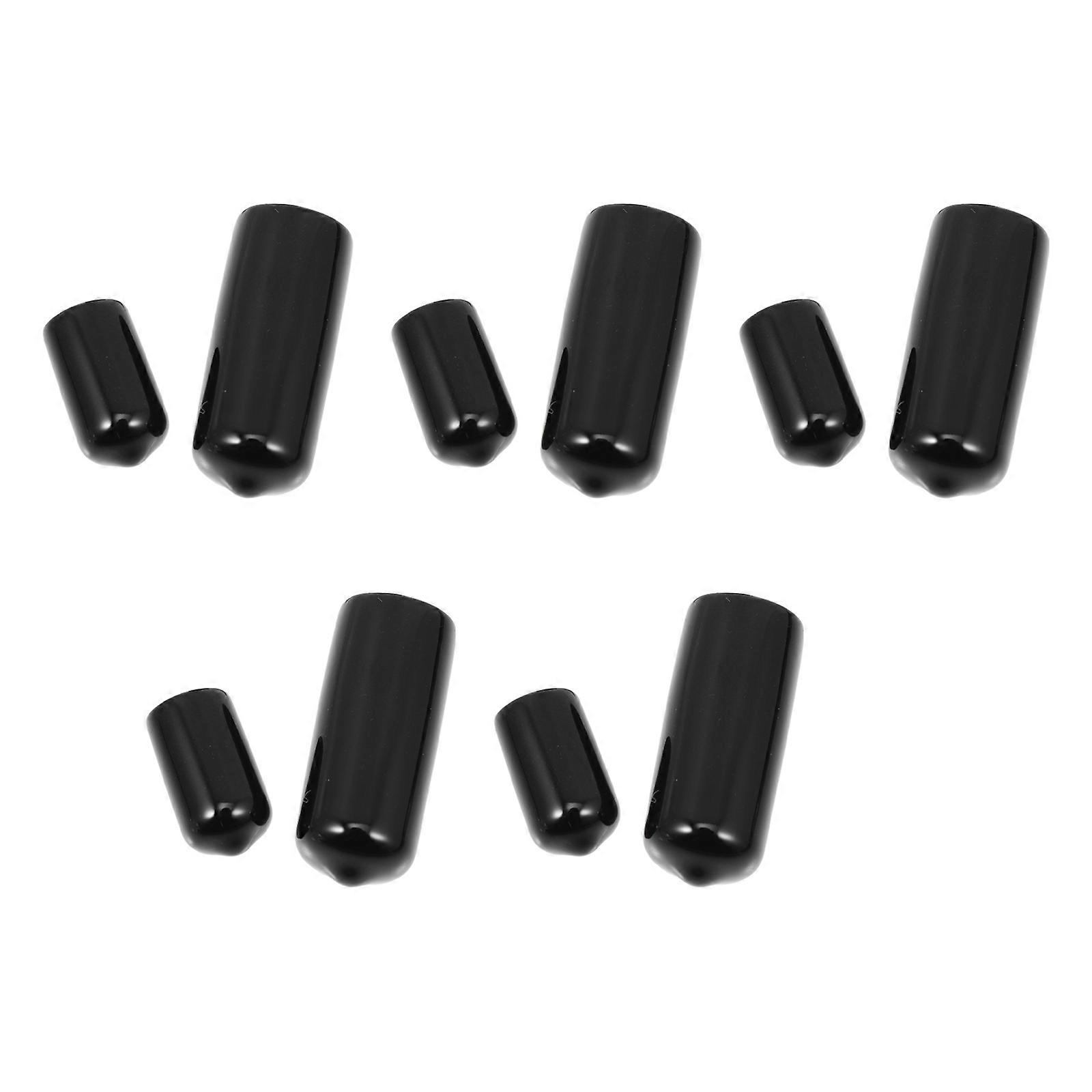 Rubber Cue Tip Covers Pack of 10 Billiard & Snooker Cue Head Protectors for Easy Installation & Replacement