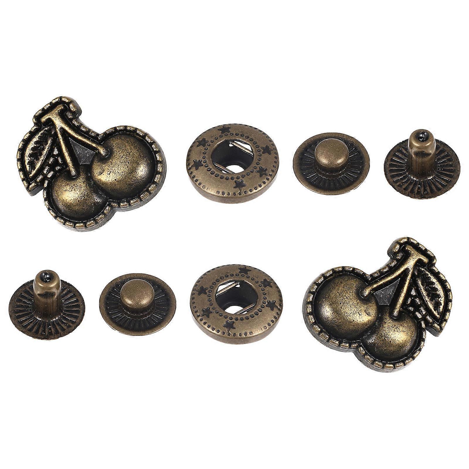Metal Sewing Buttons Alloy Snap Buttons Diy Craft For Handicraft Enthusiasts 10Sets