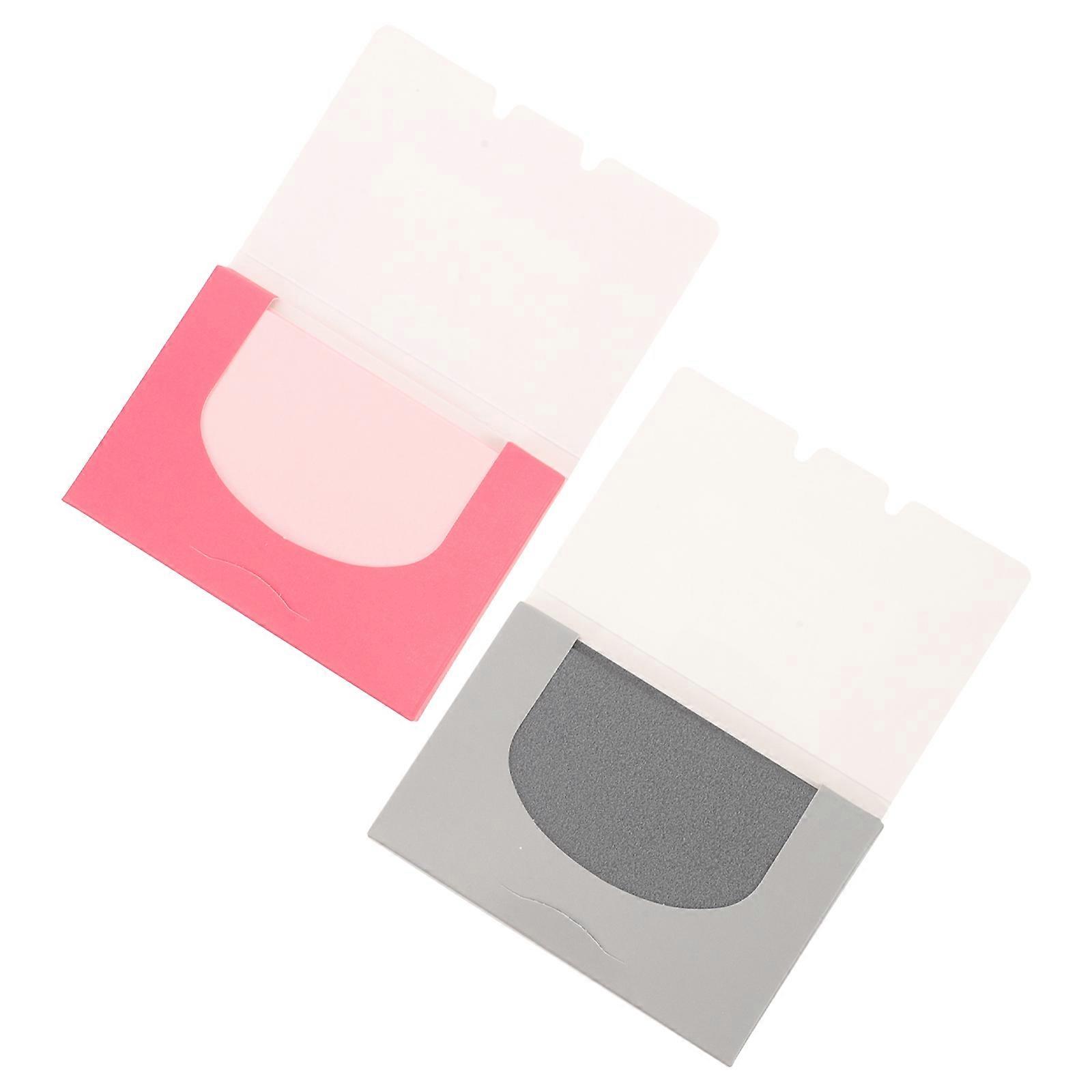 2 Packs Super Absorbent Facial Blotting Paper Oil Absorbing Sheets for Men and Women Green Tea and Bamboo Charcoal
