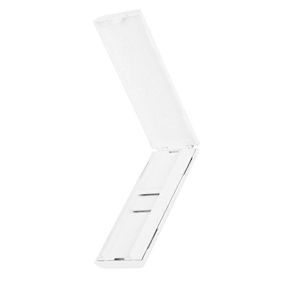 Plastic Portable Reed Storage Box for Saxophone & Clarinet with Ventilation and Secure Closure White