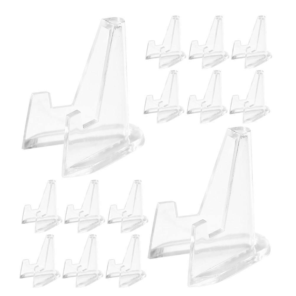 Storage Rack Transparent Plastic For Cabinet Presentation Collectors Coin Stand 20Pack