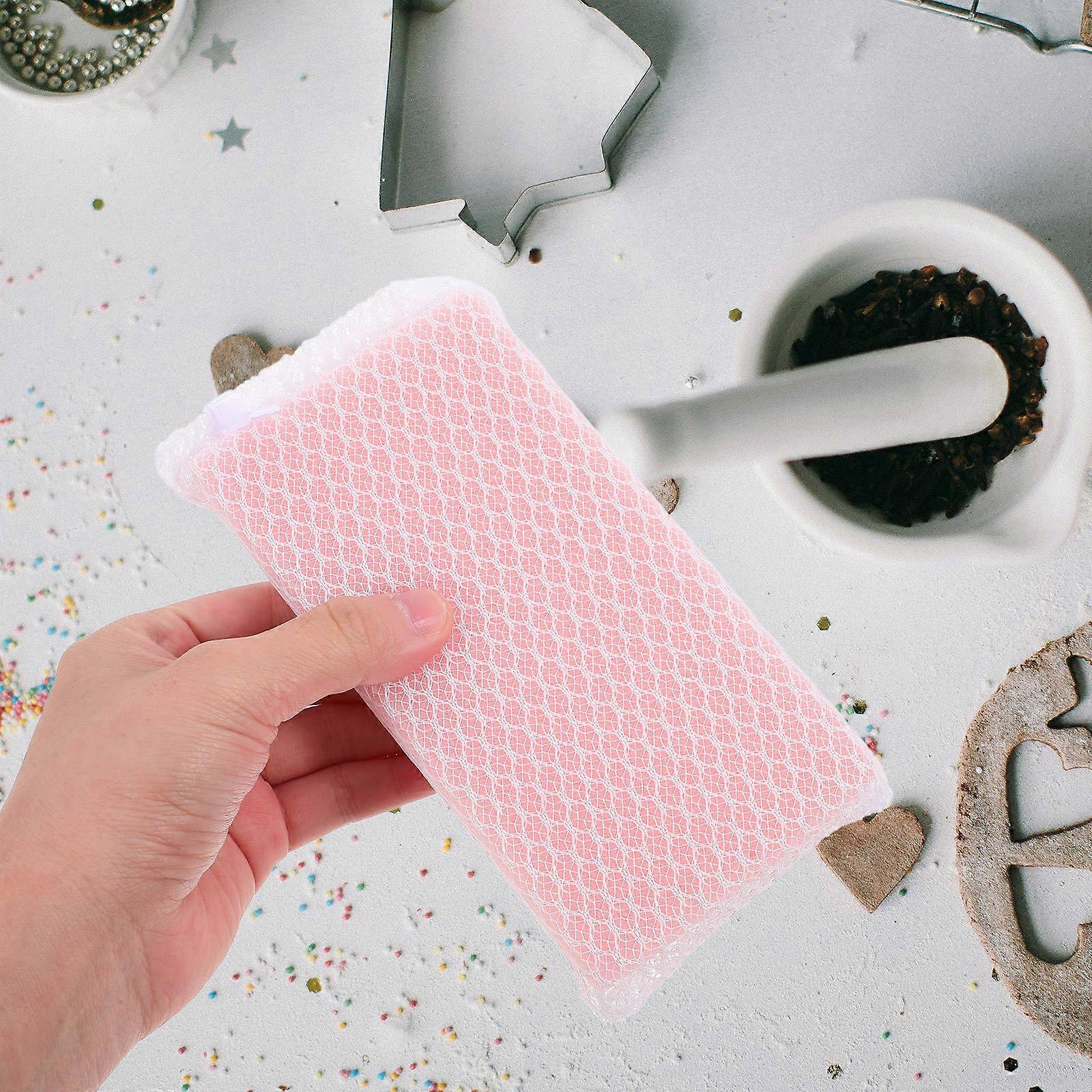 Dishwashing Cleaning Sponges Non-scratch Long-lasting Net Surface 5Pcs