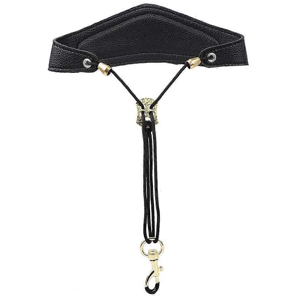 Neck Accessory Saxophone Neck Strap Professional Design For Outdoor Use Black 54.5x6.5x1cm Adjustable Length 1Pcs