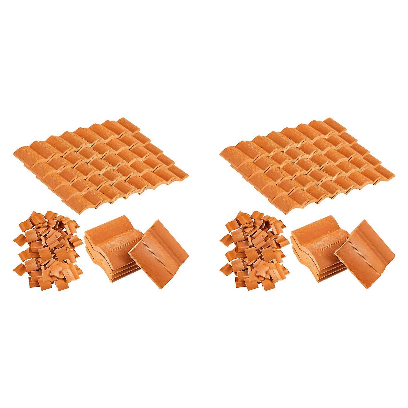 Roof Tiles Model Building Set Miniature Tiles Roof Tiles Dollhouse Shingles Fake Tile Model Landscap