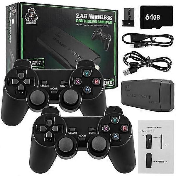 Retro 20000+ 4k HDMI TV Video Game Stick Retro Game Console with 2 Wireless Controllers 4k Game Stick