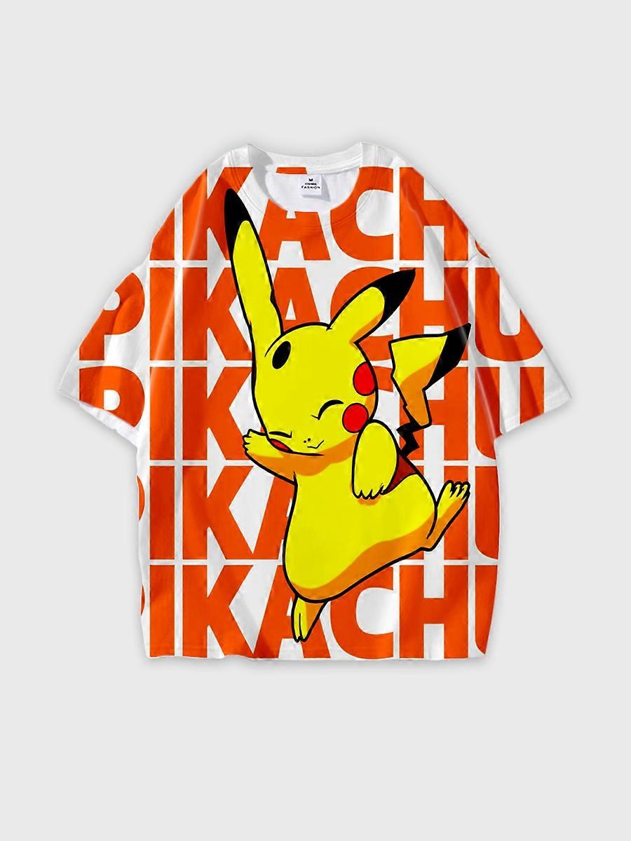 T-shirt round neck Cartoon Pattern loose short sleeve E2690