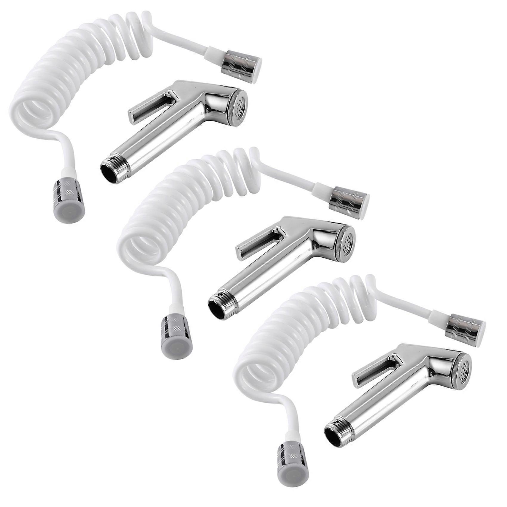 2X Handheld Shower Head Douche Toilet Bidet Wash Jet Shattaf with Spring Hose
