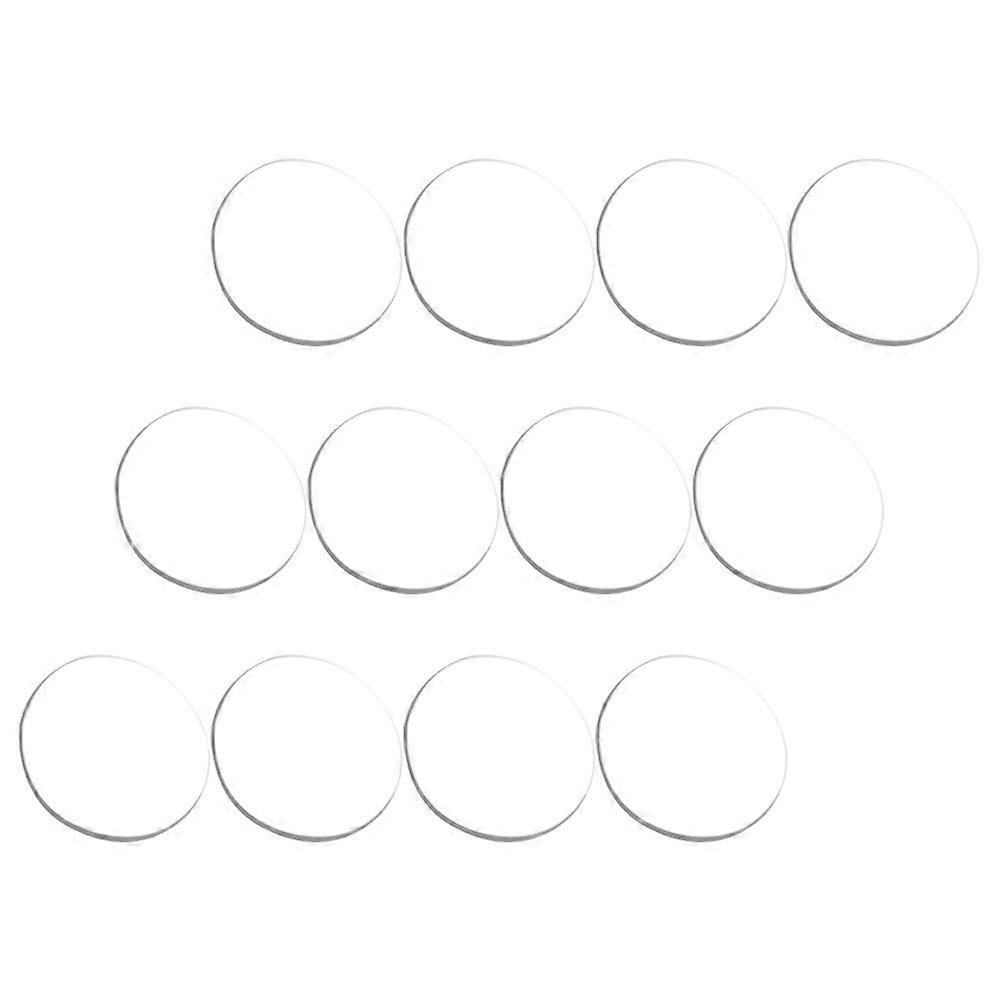 Transparent Bumper 12Pcs Anti-Slip Glass Table Pad Square for Furniture Protect Surface with Strong Suction Structure