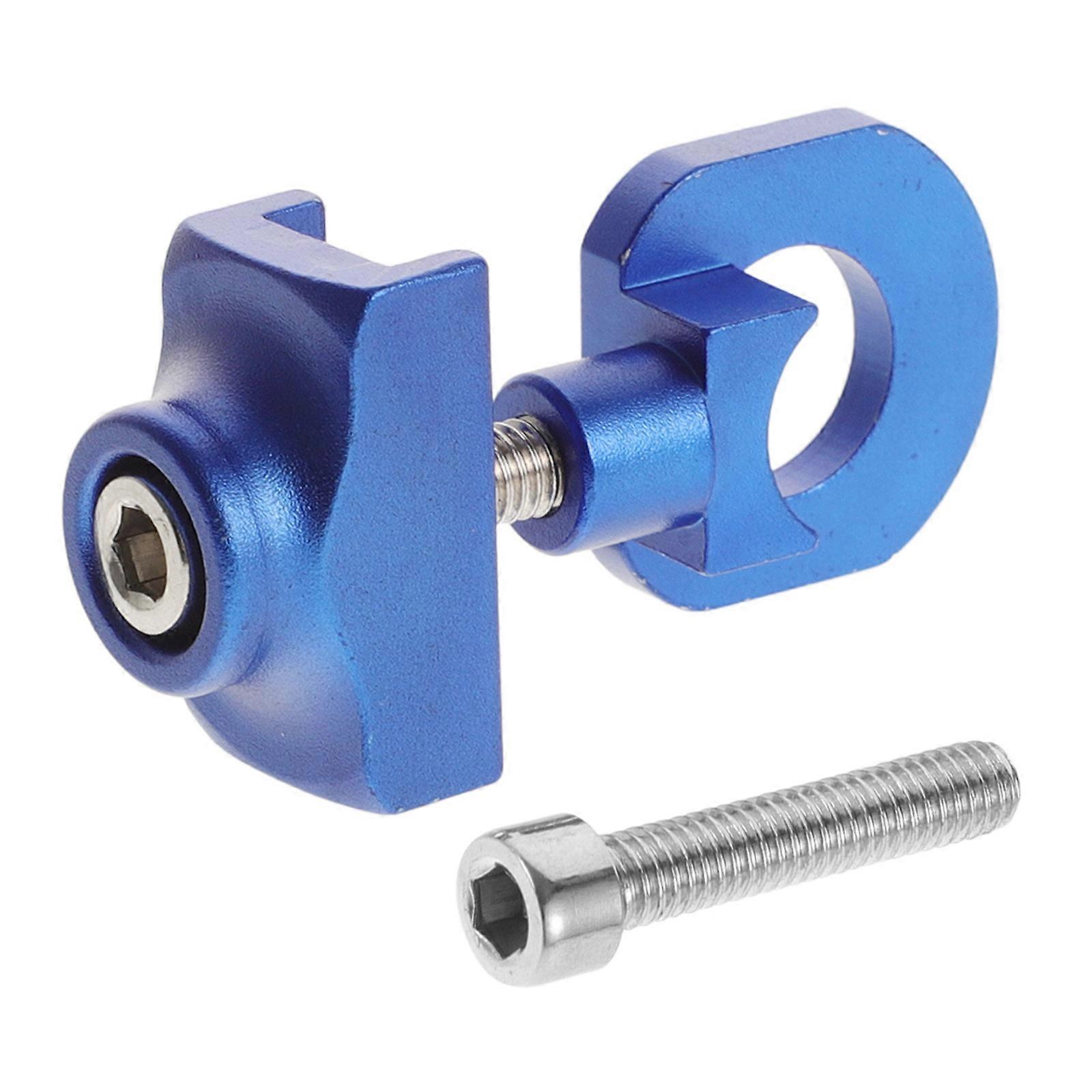 Bike Chain Adjuster for Quick Chain Length Adjustment Lightweight Durable and Portable Blue Metal
