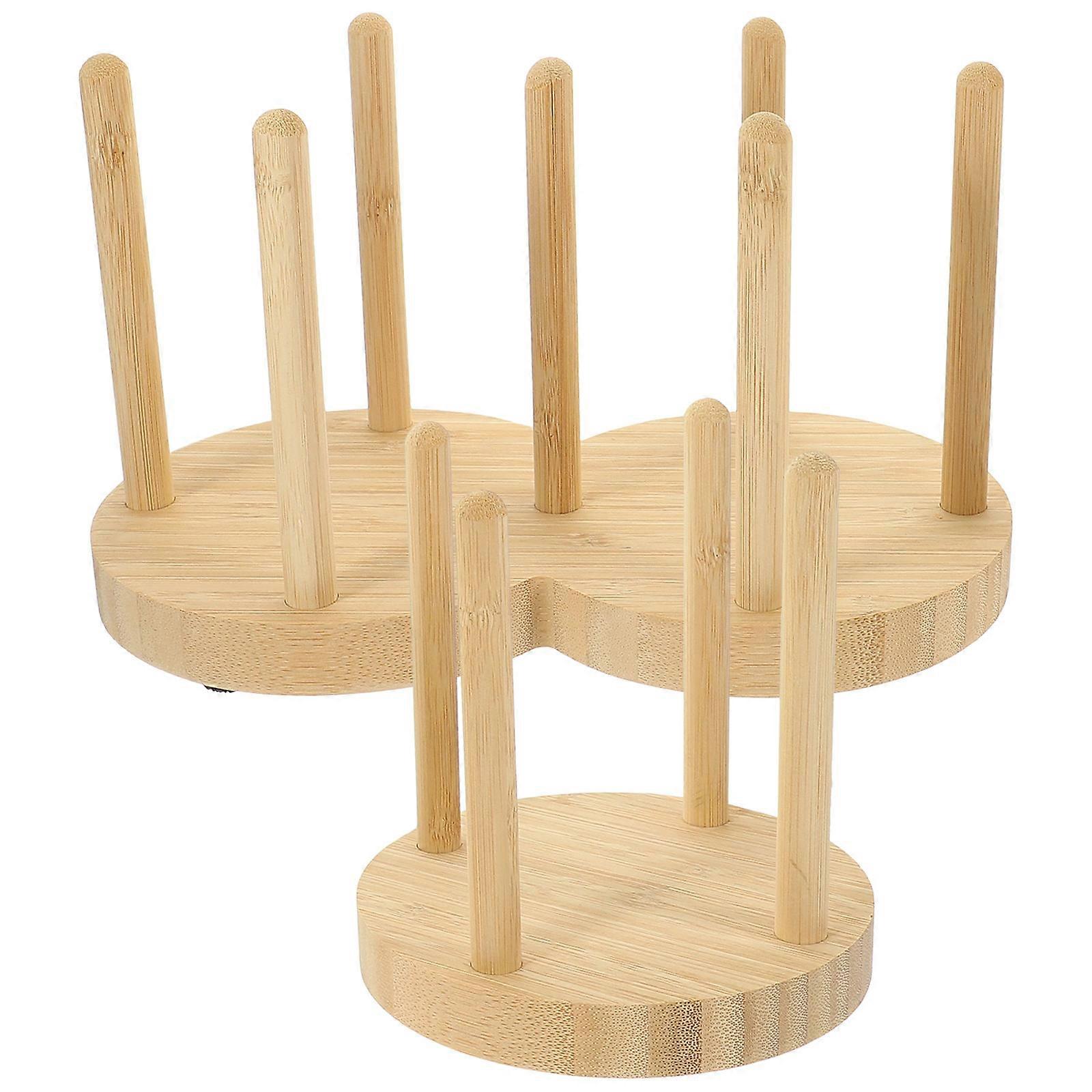 Bamboo Paper Holder for Home Use Khaki Coffee Organizer with 2pcs Stand 7.5 x 4.3 x 11.8 inches