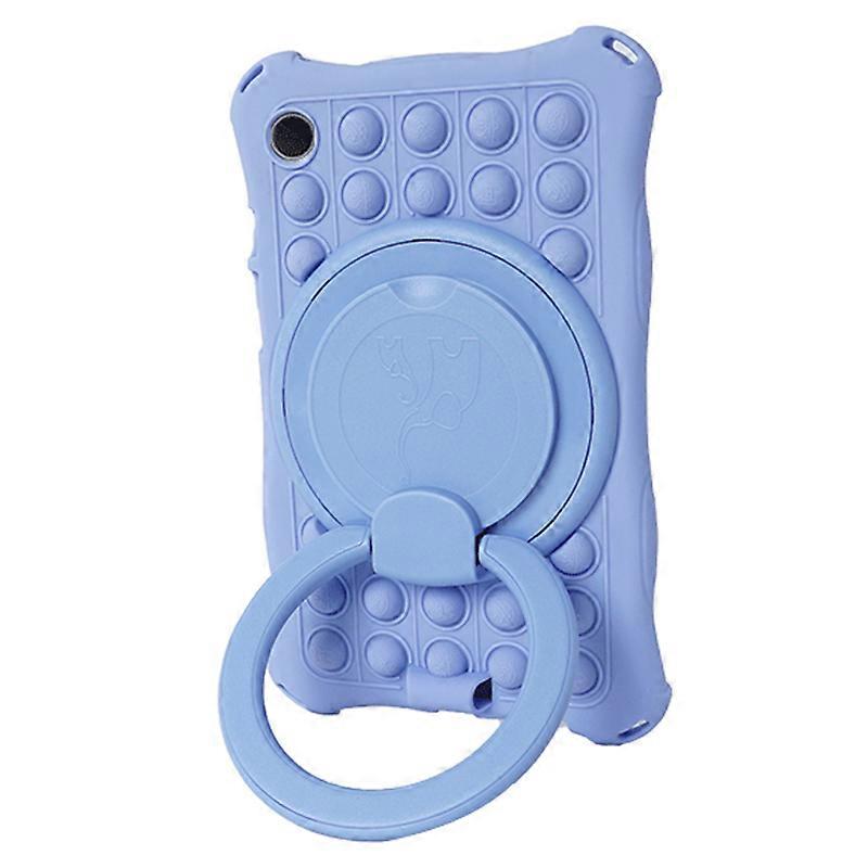 TKdaddy For Samsung Galaxy Tab A9 X110 X117 Case Rotating Kickstand Push Pop Bubble Tablet Cover Purple