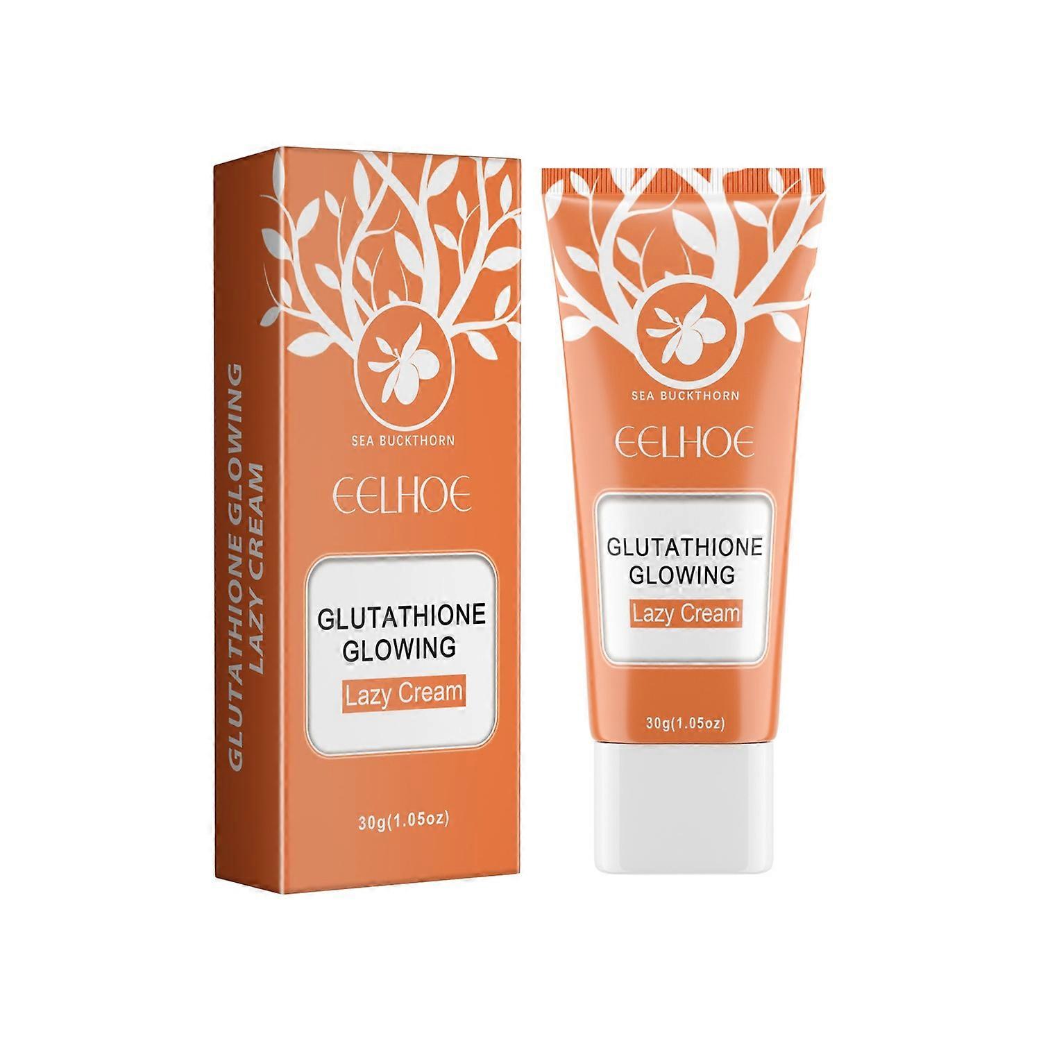 1-3pcs Glutathione Glowing Lazy Cream 30g Skin Brightening Face Cream for Dark Spots, Hydrating and