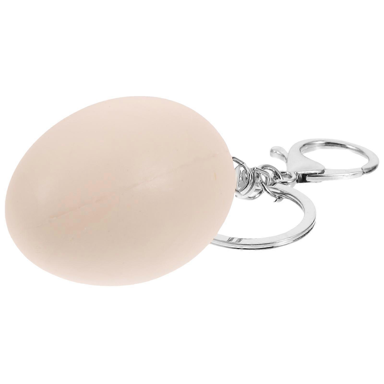 Realistic Egg Design Key Ring Easter Celebration Accessory PVC Material 1Pcs