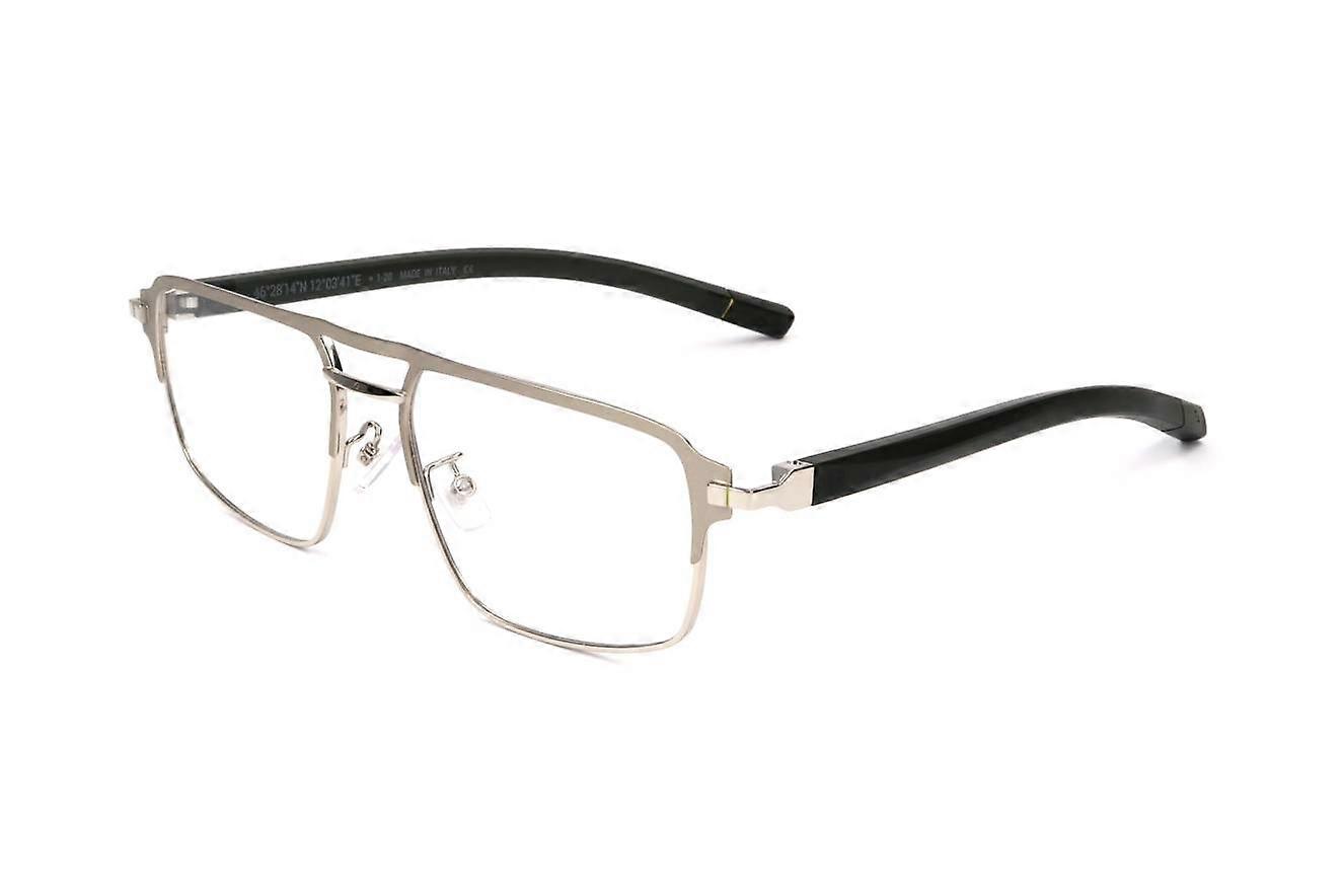 Eyewear Frames 9.81 NE50009U 018 SHINY RHODIUM 55/17/145 MAN