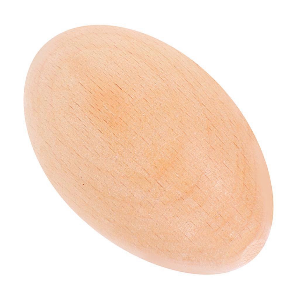 Durable Wooden Egg Shaker for Kids Khaki Music Instrument for Early Education and Home Use 2.36 inches