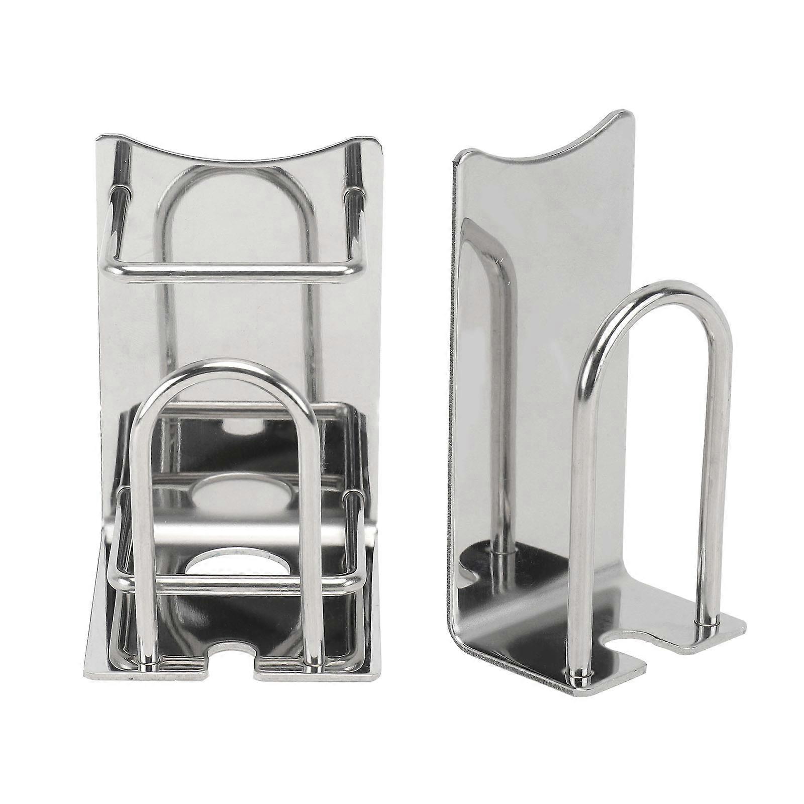 Storage Toothpaste Shelf for Bathroom Use 2Pcs Toothbrush Wall Rack Space Saving Organization Design