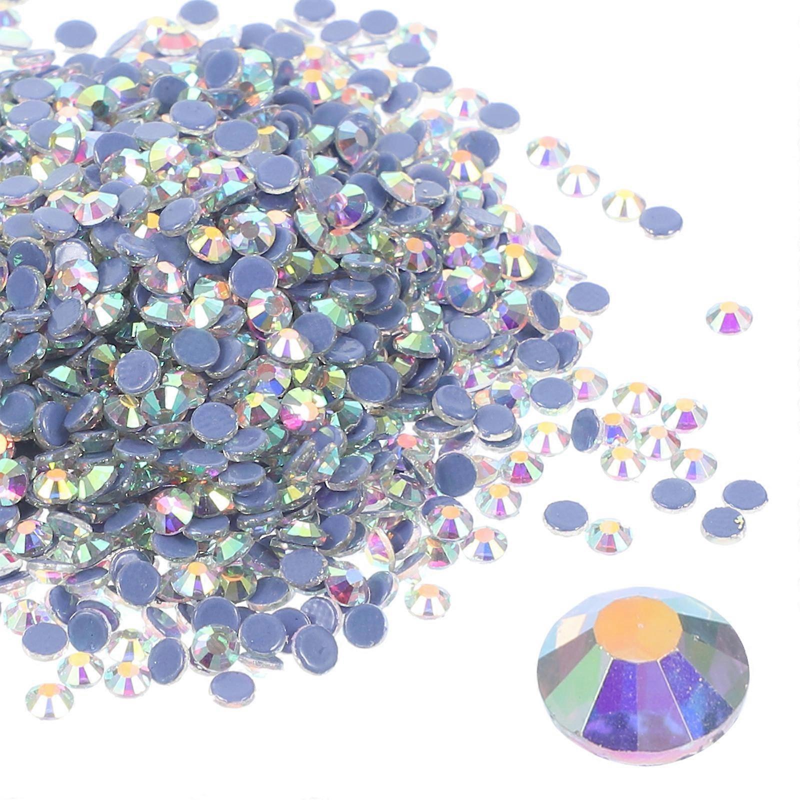 2880Pcsホットメルトラインストーンフラットバックガラスラインストーンジュエリーデザインあらゆる機会の各種カラークラフト