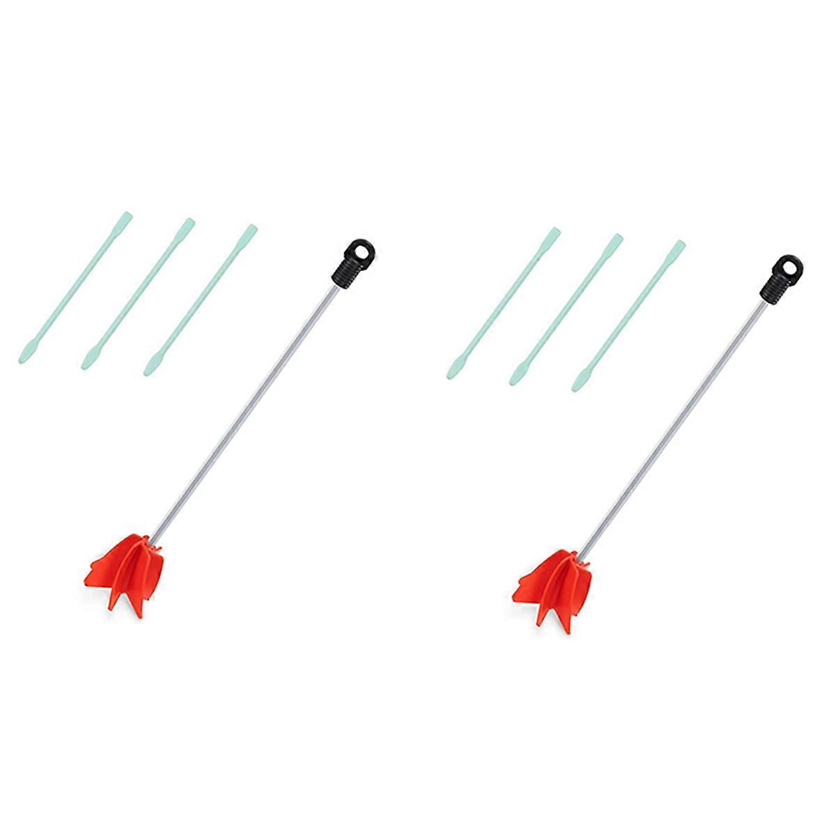 2 Set Epoxy Mixer for Drill-5 Gallon Paint and Epoxy Resin Mixing Attachment- Stirrer Paddle for Dri